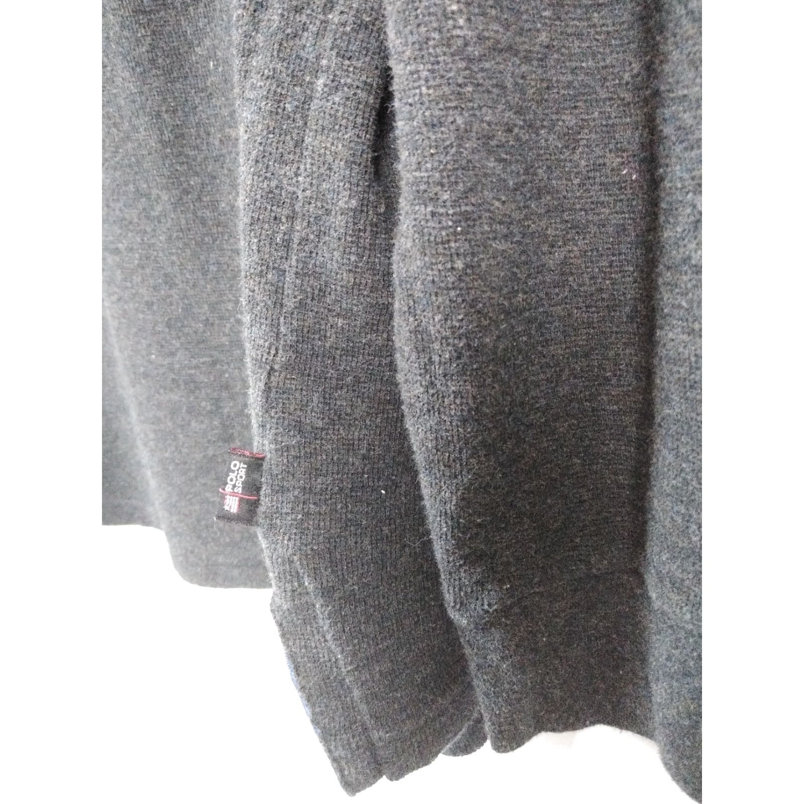 Polo Ralph Lauren VINTAGE 90s Polo Ralph Lauren Mens Polo Pullover Knit Long Sleeve Dark Gray M Sweater Pullover 90s Theme Nike Size US M / EU 48-50 / 2 - 4 Thumbnail