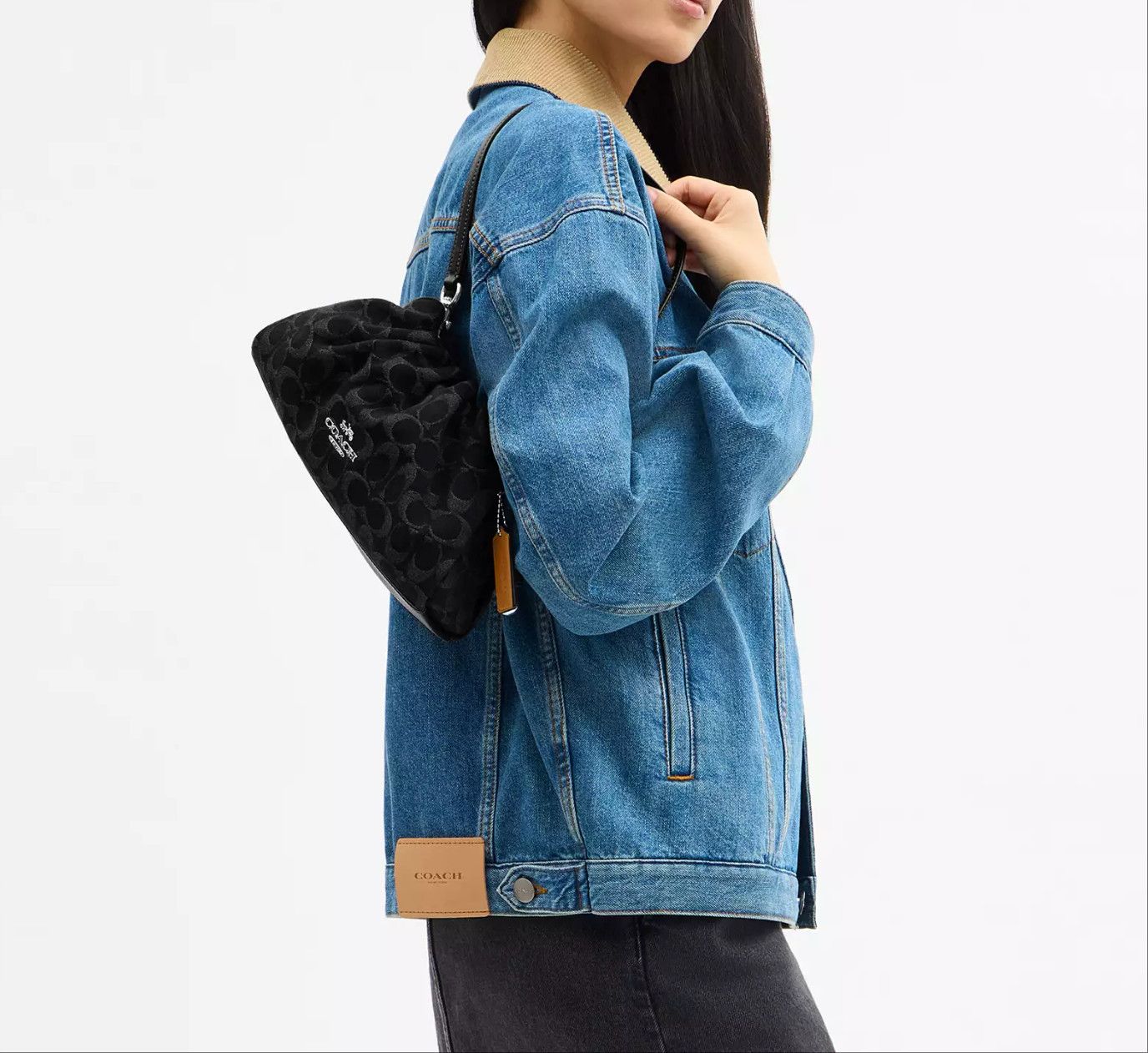 Coach Faye Shoulder Bag In Signature Denim CDB93 Size ONE SIZE - 11 Thumbnail