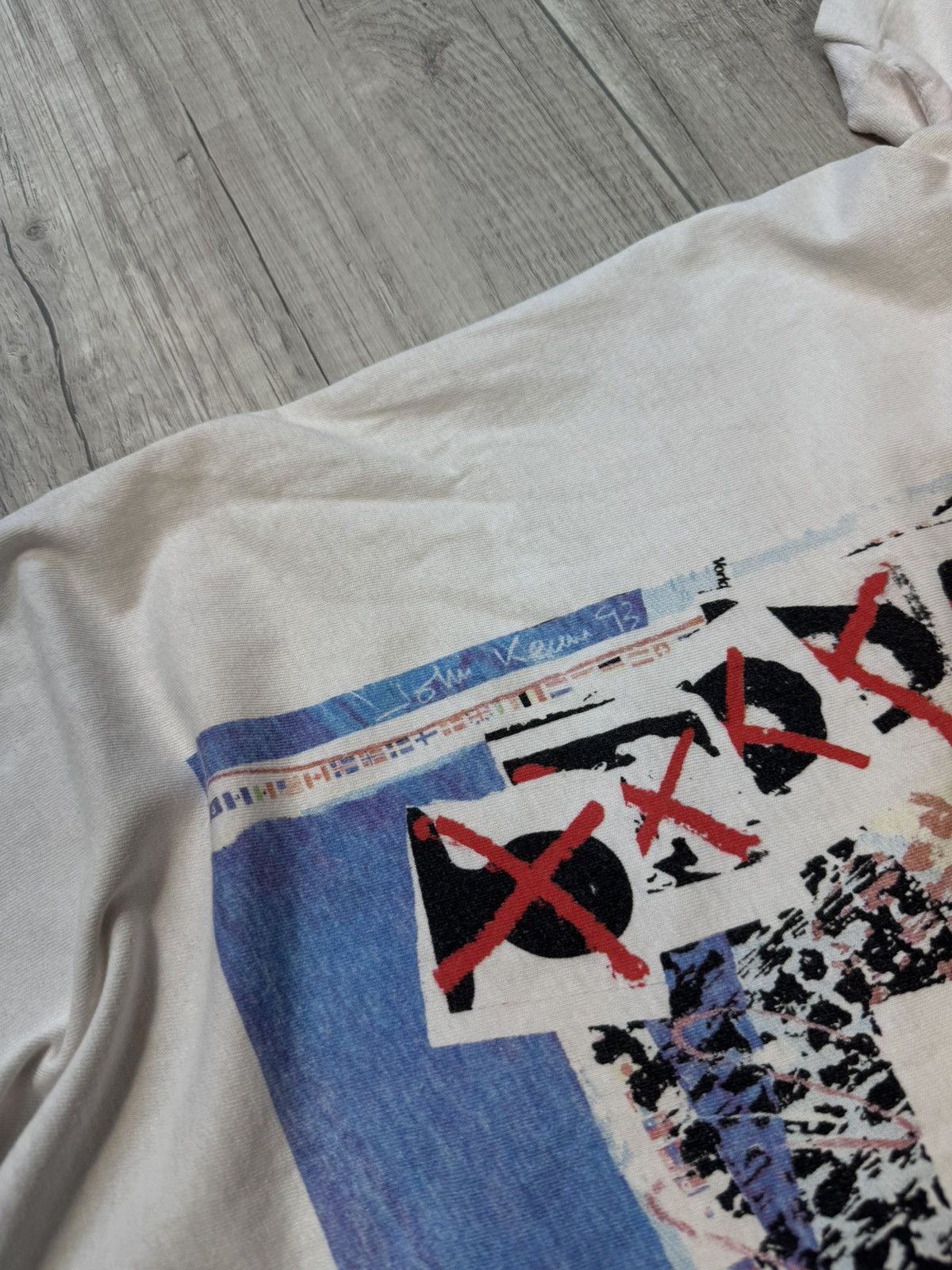 Vintage 1993 Amnesty Criminal Art Graphic Tee 90s Single Stitch Size US L / EU 52-54 / 3 - 5 Thumbnail