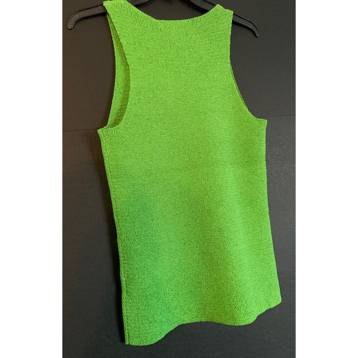 Helmut Lang HELMUT LANG GREEN KNIT LUXURY TANK TOP Size L / US 10 / IT 46 - 8 Thumbnail