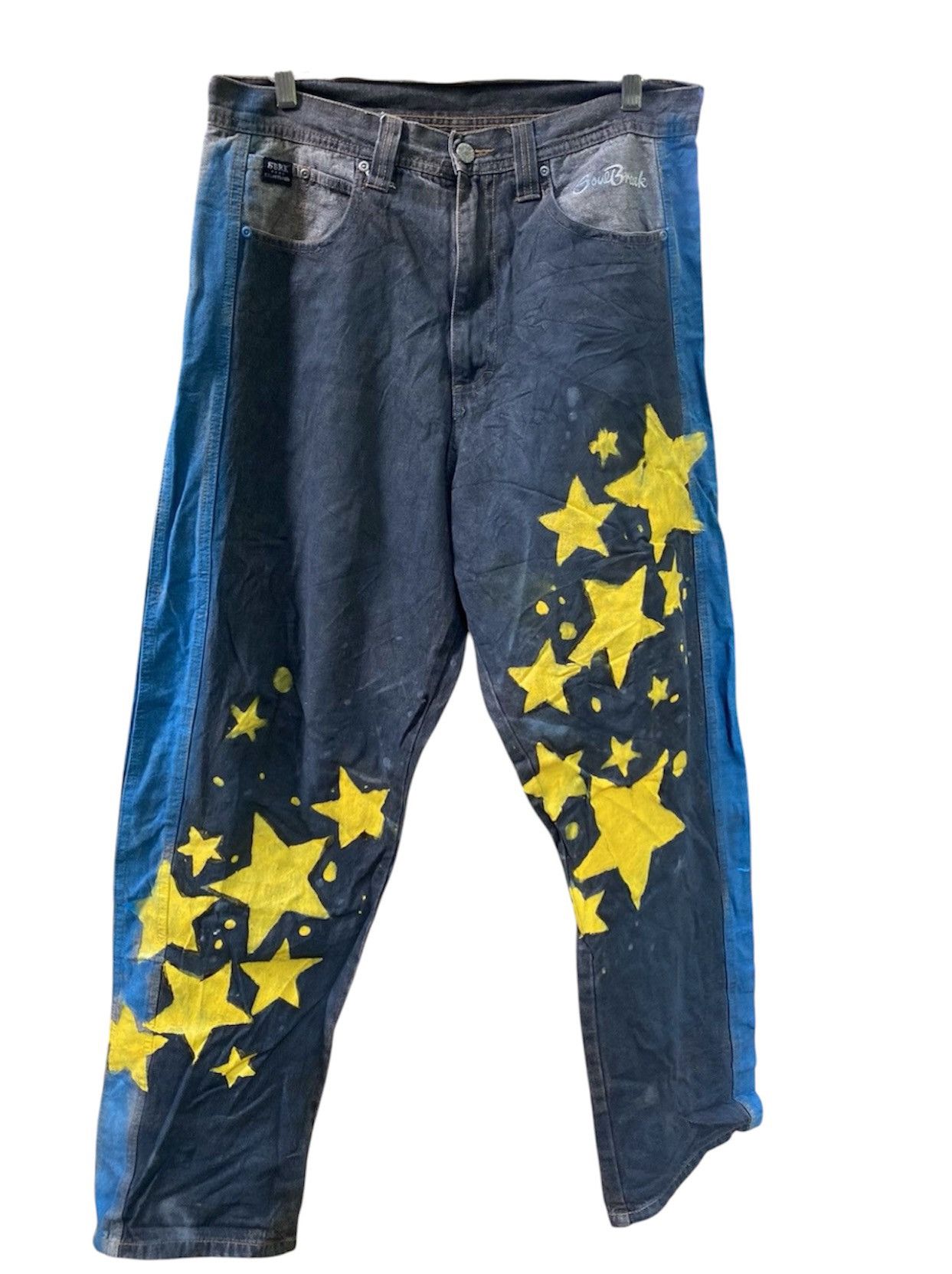 If Six Was Nine VINTAGE SOUL BREAK X BBRK DESIGNER DENIM Size US 34 / EU 50 - 1 Thumbnail