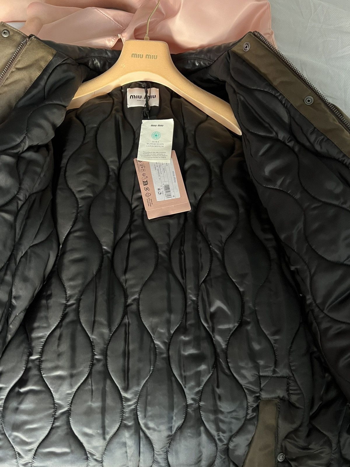 Miu Miu 🔥$4.6K VALUE🔥RUNWAY waxed denim blouson jacket Size US M / EU 48-50 / 2 - 7 Thumbnail