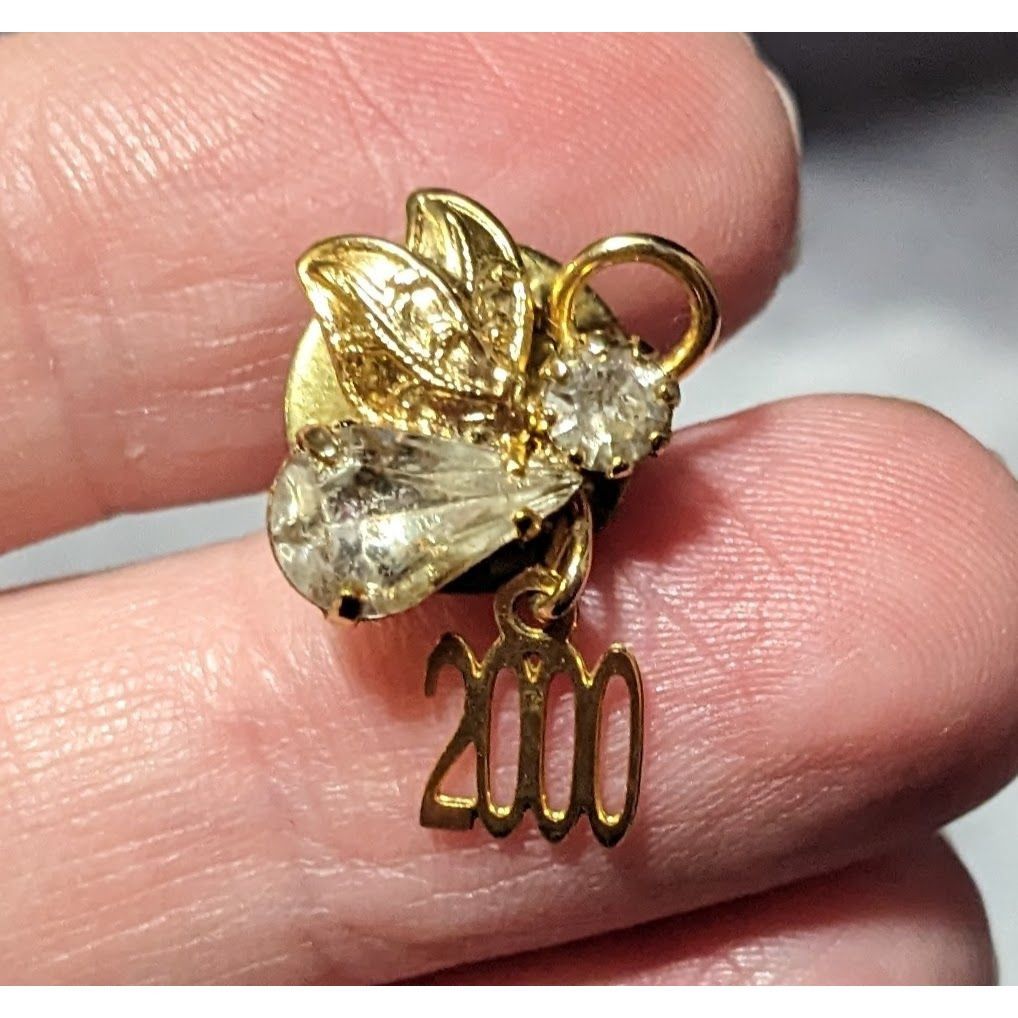 Other Vintage 2000 Gold Tone Guardian Angel Lapel Pin Size ONE SIZE - 3 Thumbnail