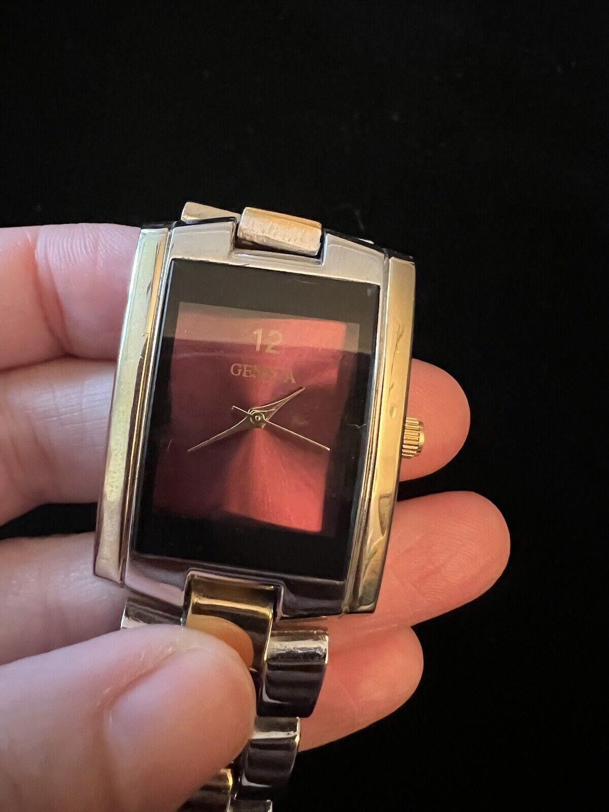 Geneva Geneva Ladies Watch Maroon Face Working Size ONE SIZE - 3 Thumbnail