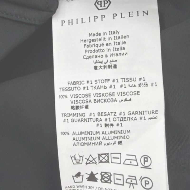 Philipp Plein Philipp Plein Men's Black Embellished Texas Shirt Size L Size US L / EU 52-54 / 3 - 10 Thumbnail