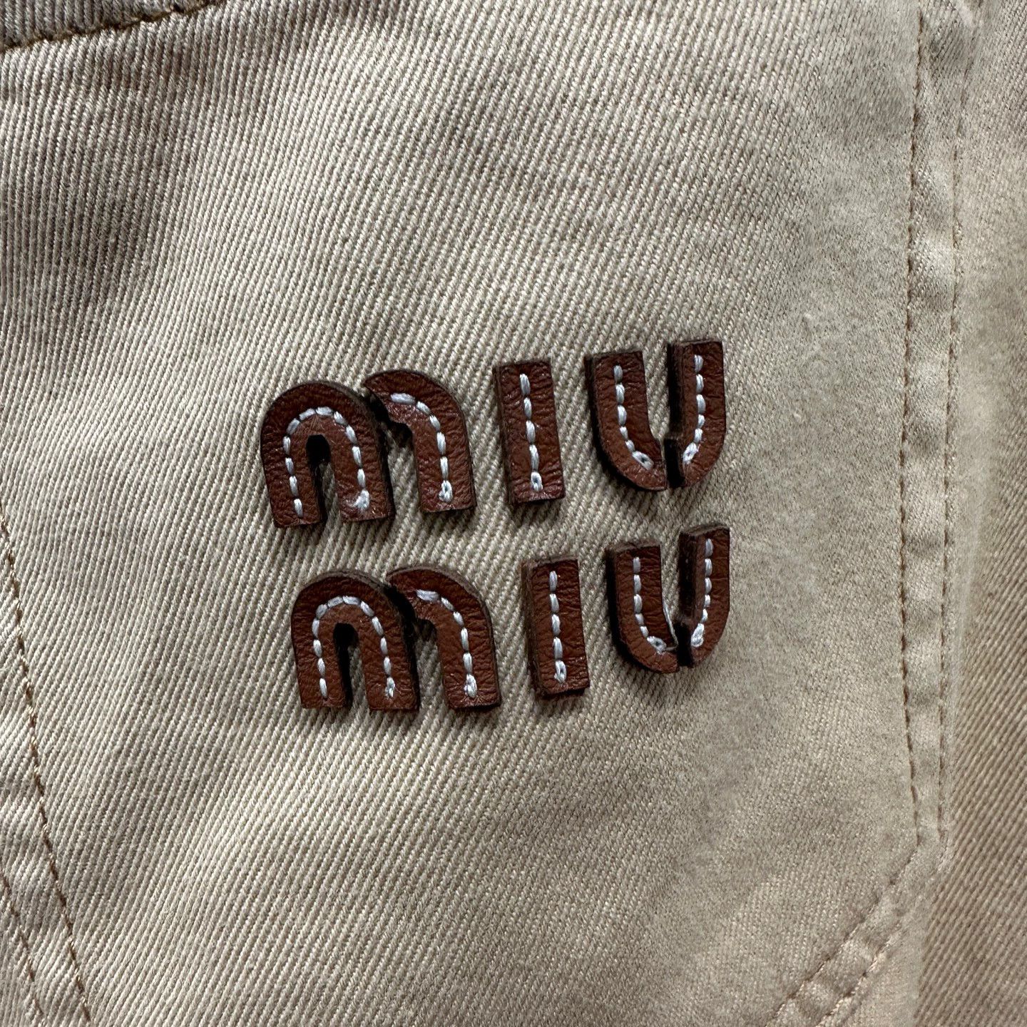 Miu Miu MIUMIU logo denim short 24 Size 24" / US 00 / IT 34 - 6 Thumbnail
