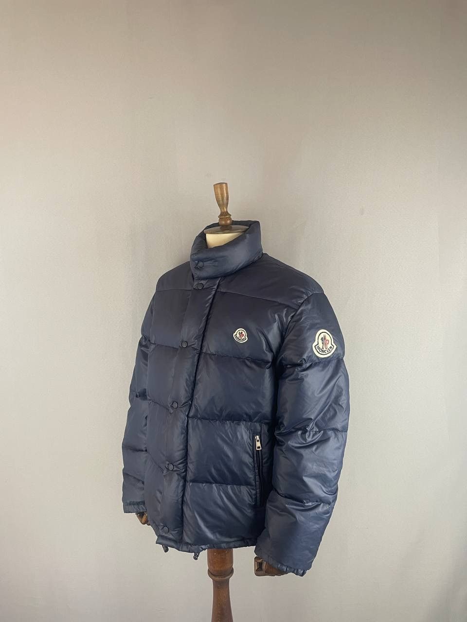 Moncler Moncler Grenoble Vintage Down Jacket Navy 1990s Size US L / EU 52-54 / 3 - 1 Thumbnail