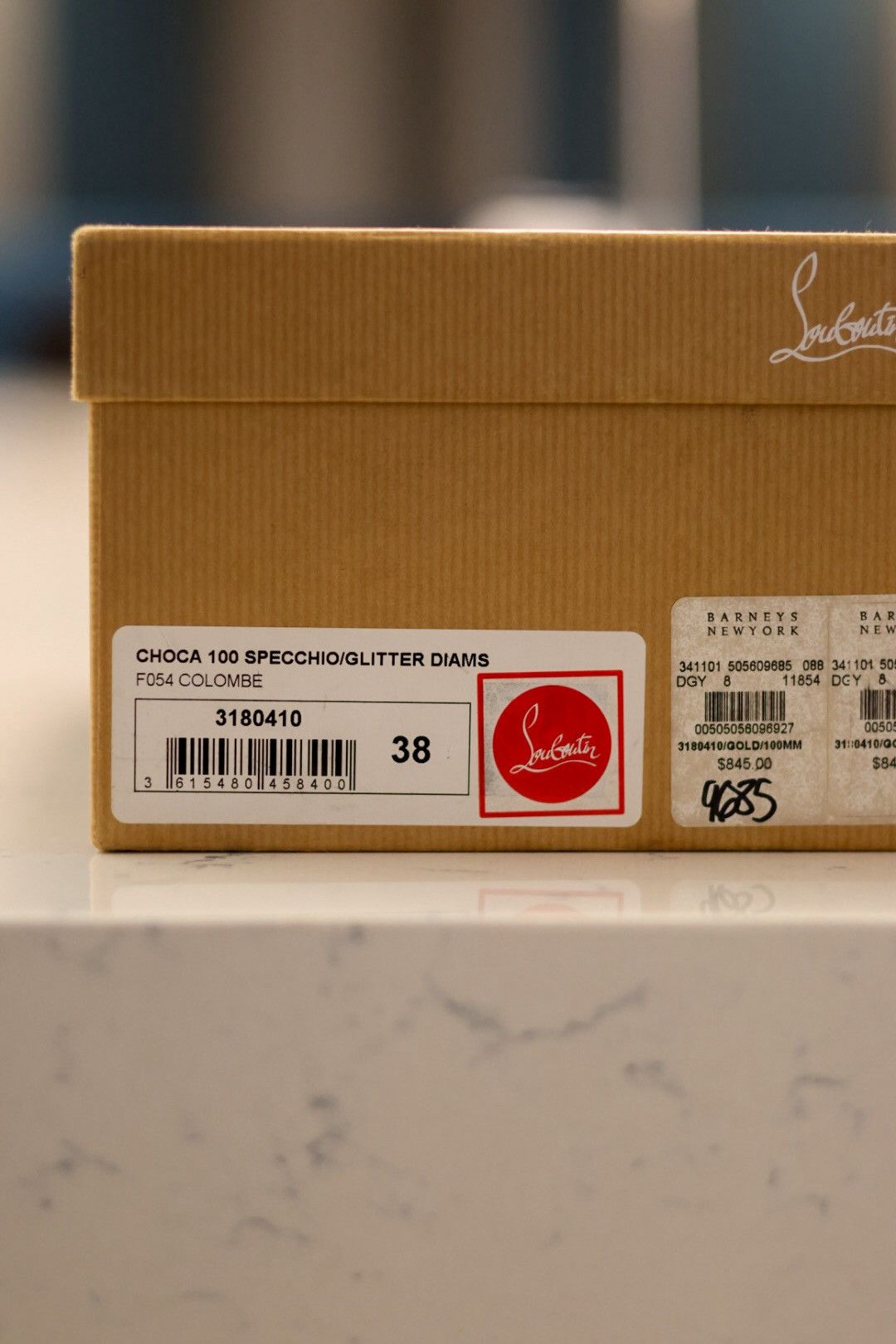 Christian Louboutin Christian Louboutin Choca 100 Specchio Glitter Heels Size US 7 / IT 37 - 6 Thumbnail