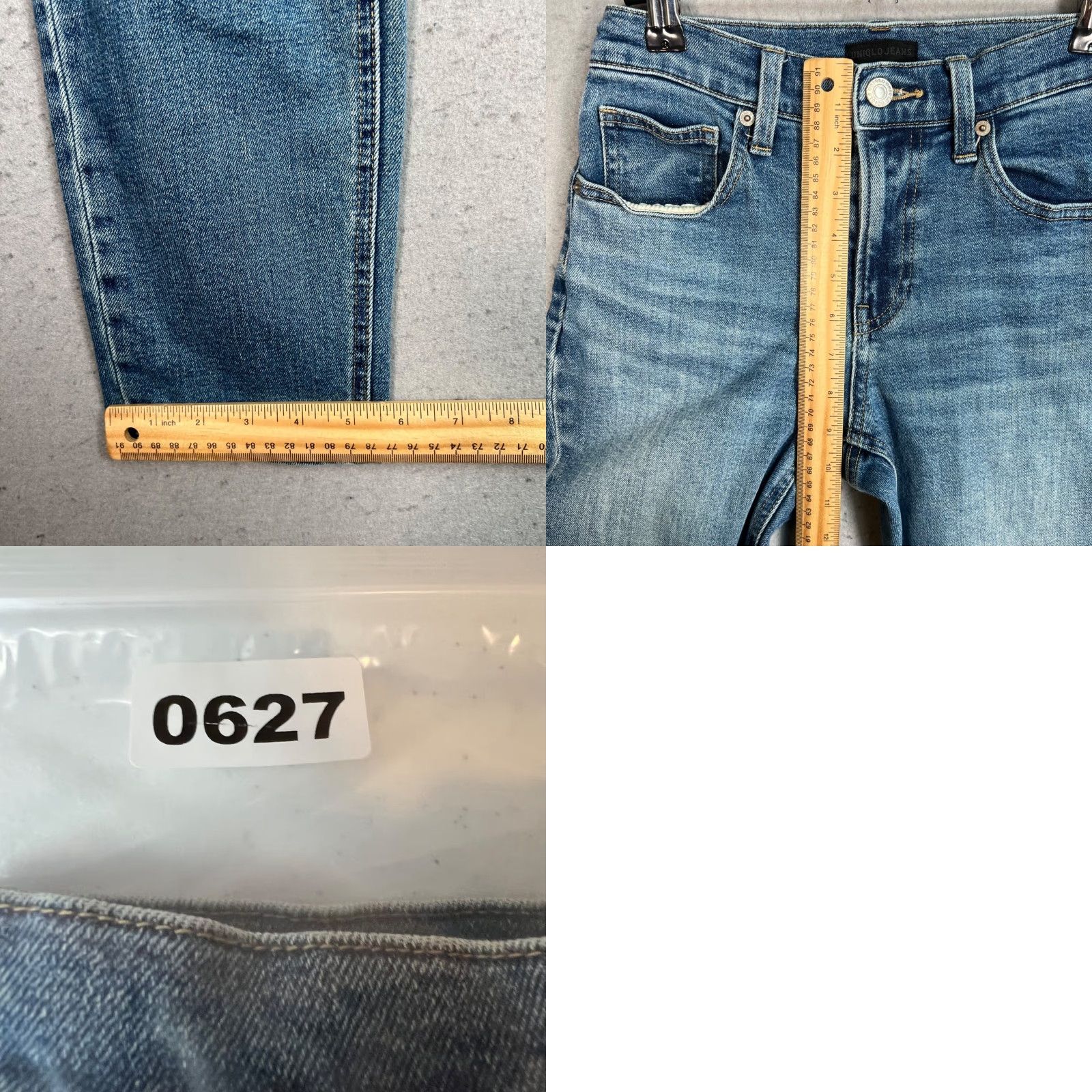 Uniqlo UNIQLO Womens Jeans Vintage/Regular Mid-Rise Skinny Denim 23 Blue Cotton Blend Adult Womens 23 Jeans Women - 26in Inseam Size 40" / US 18 - 8 Thumbnail