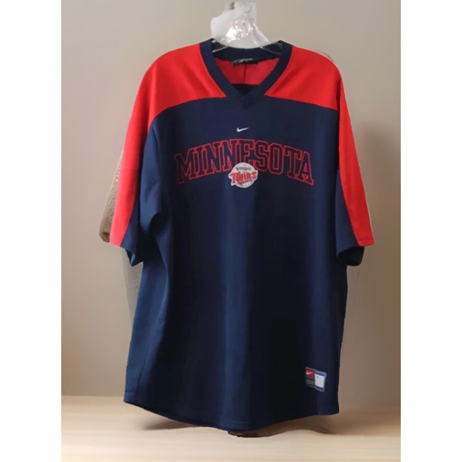 MLB Men's Nike MLB Minnesota Twins Lightweight Navy & Red Baseball Jersey L Size US L / EU 52-54 / 3 - 2 Thumbnail