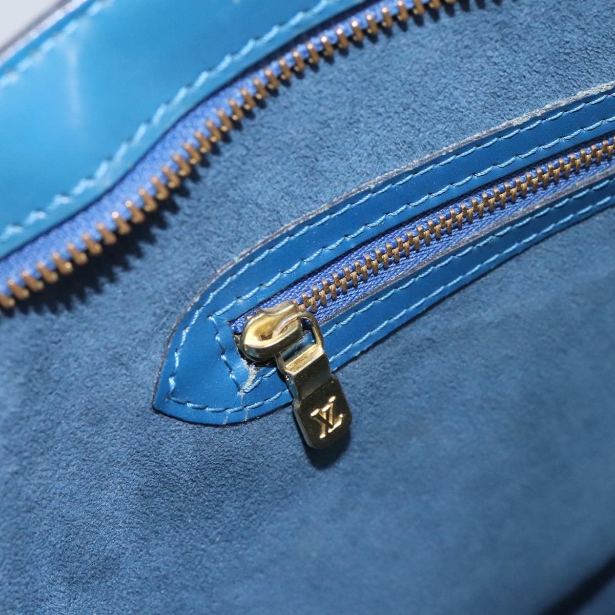 Louis Vuitton LOUIS VUITTON Epi Saint Jacques Shopping Shoulder Bag Blue Size ONE SIZE - 15 Thumbnail