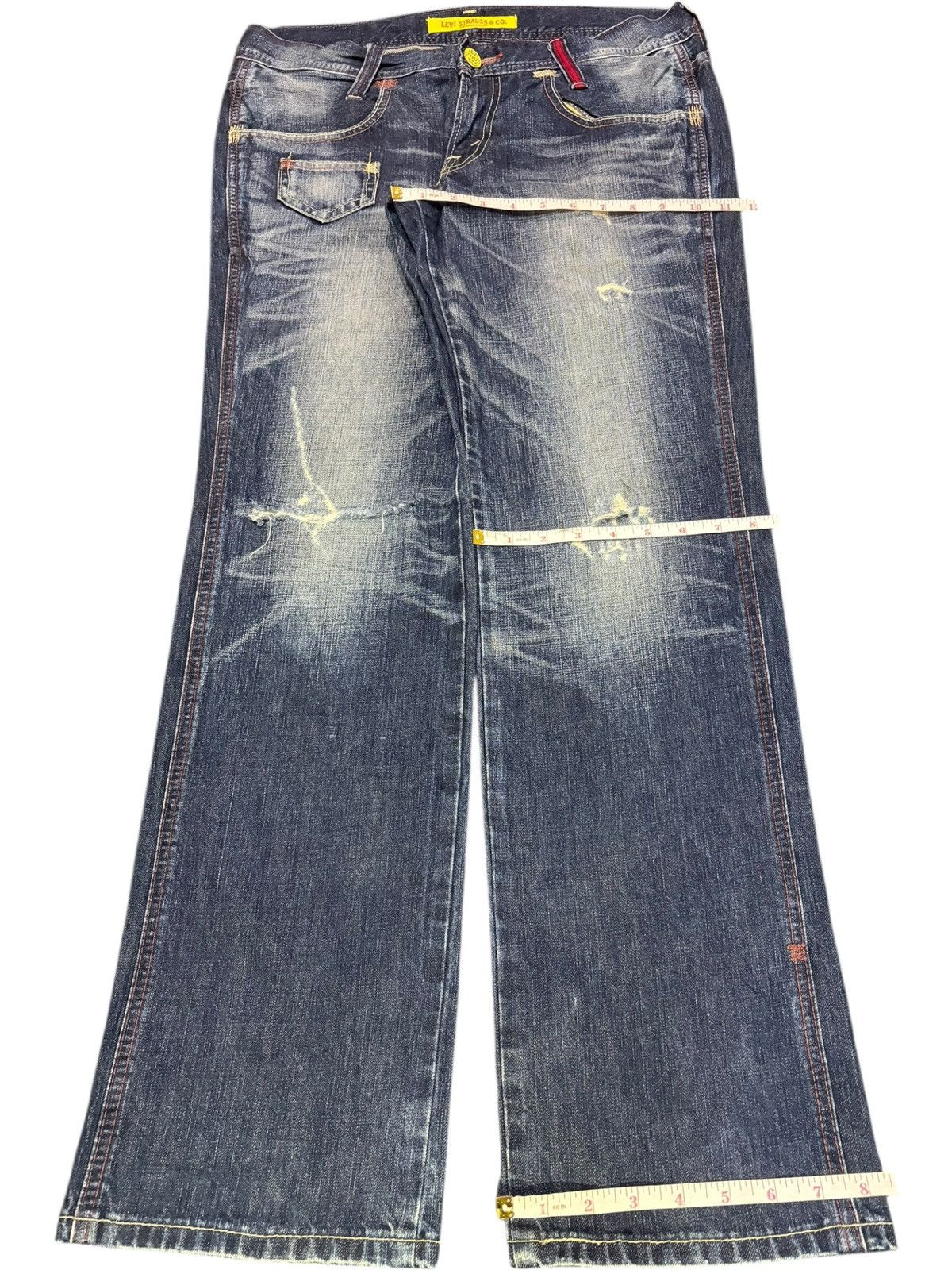 Levi's Vintage 90s Levis Special Edition Distress Loose Jeans Size 33" - 8 Thumbnail