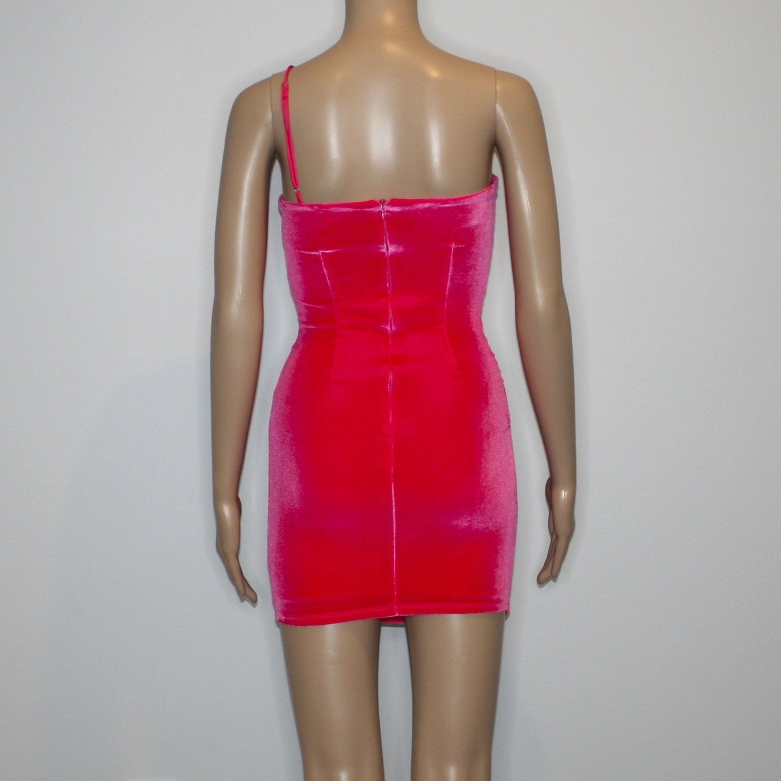 Other Lucy in the Sky Louella One Shoulder Velvet Dress Size XS / US 0-2 / IT 36-38 - 8 Thumbnail