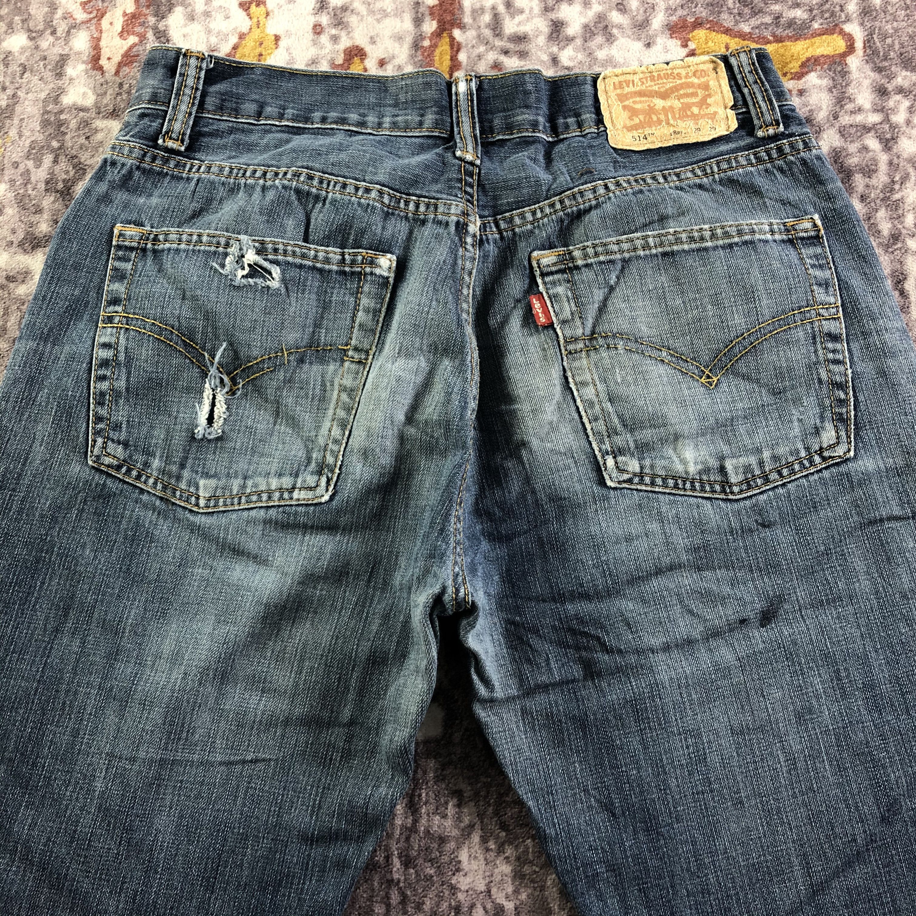 Levi's × Vintage Vintage Blue Wash Levis 514 Jeans-JM3473 Size 29" - 4 Thumbnail