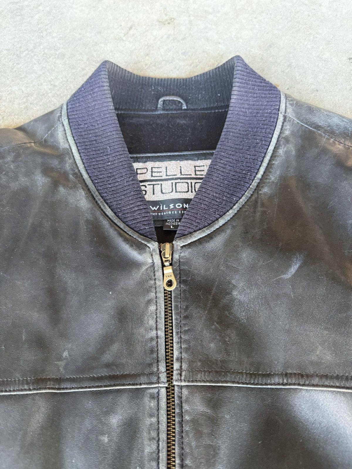 Wilsons Leather Black Pelle Studio Wilson’s Leather Bomber jacket Size US L / EU 52-54 / 3 - 6 Thumbnail