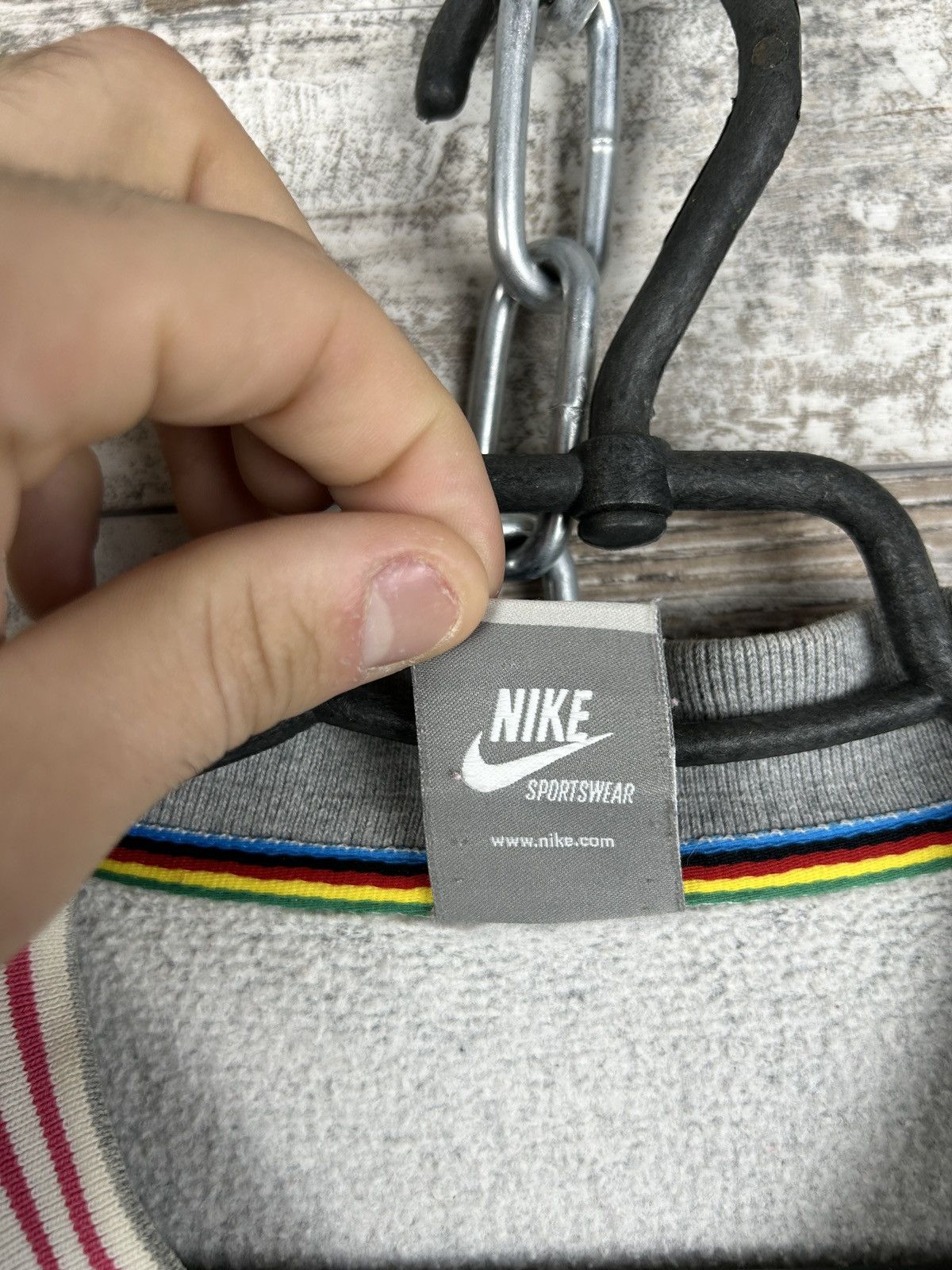 Nike × Vintage Mens Vintage Nike bombers sweatshirt y2k rare streetwear acg Size US XL / EU 56 / 4 - 4 Thumbnail