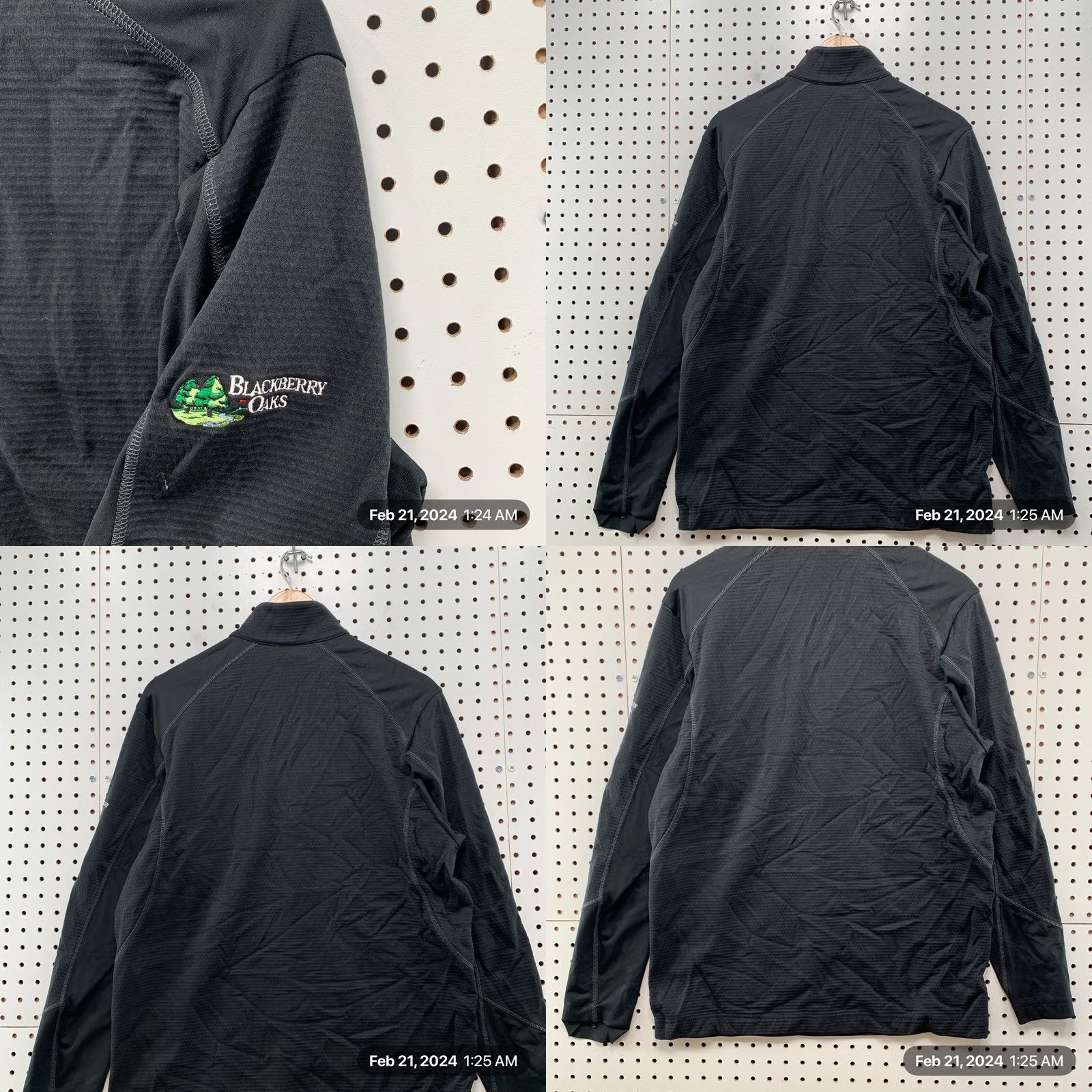 Nike Nike Golf 1/4 Zip Pullover Sweatshirt Mens Large Gray BlackBerry Oaks GC Size L / US 10 / IT 46 - 9 Thumbnail