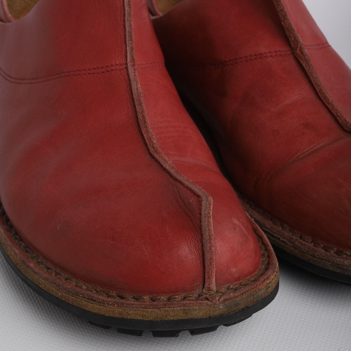 Trippen Trippen Leather Red Shoes Avantgarde Low Size US 11 / IT 41 - 14 Thumbnail