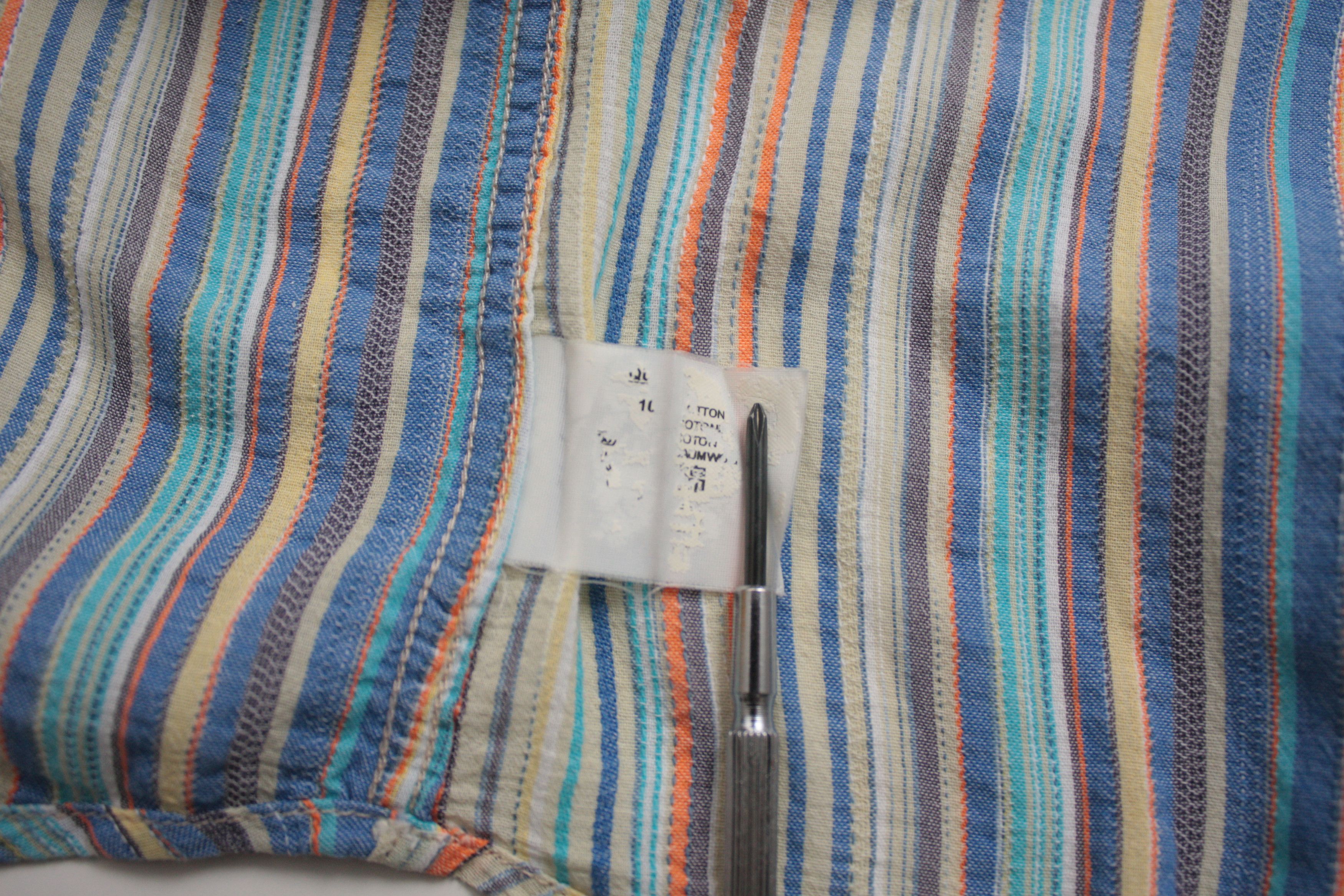 Missoni Missoni Sport Striped Blue Short Sleeve Shirt Men's 50 Size US M / EU 48-50 / 2 - 8 Thumbnail