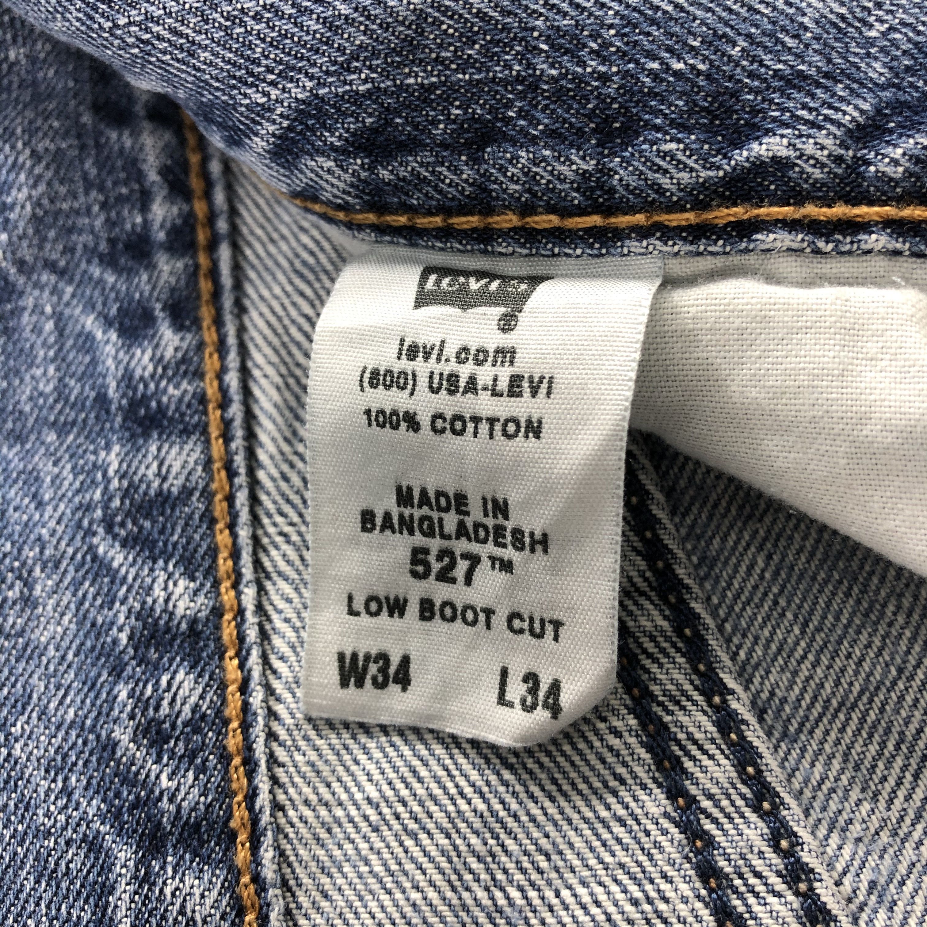 Levi's Vintage Blue Wash Levis 527 Jeans-J1679 Size US 34 / EU 50 - 11 Thumbnail