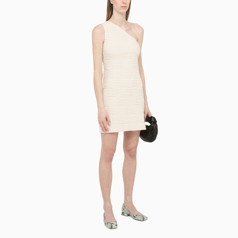 Bottega Veneta o1d2blof0824 Mini Dress in Off White Size XS / US 0-2 / IT 36-38 - 2 Thumbnail