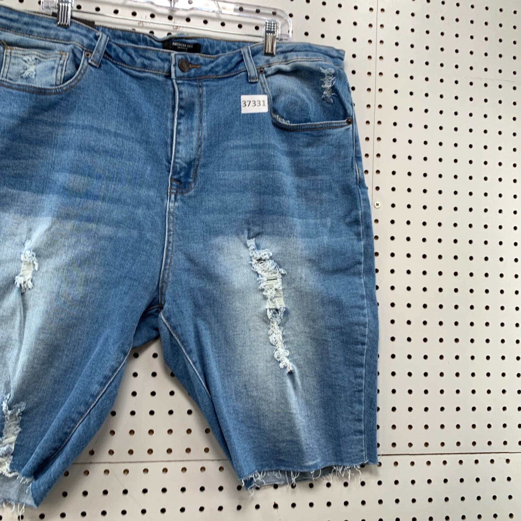 Denime NEW American Bazi Distressed Denim Bermuda Shorts Plus Size 3X Blue 38 Waist 10 Inseam Womens Size 40" / US 18 - 4 Thumbnail