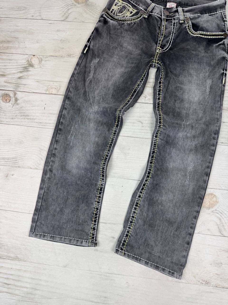 True Religion Vintage True Religion Denim Jeans Straight 90s Y2K Size US 33 - 5 Thumbnail