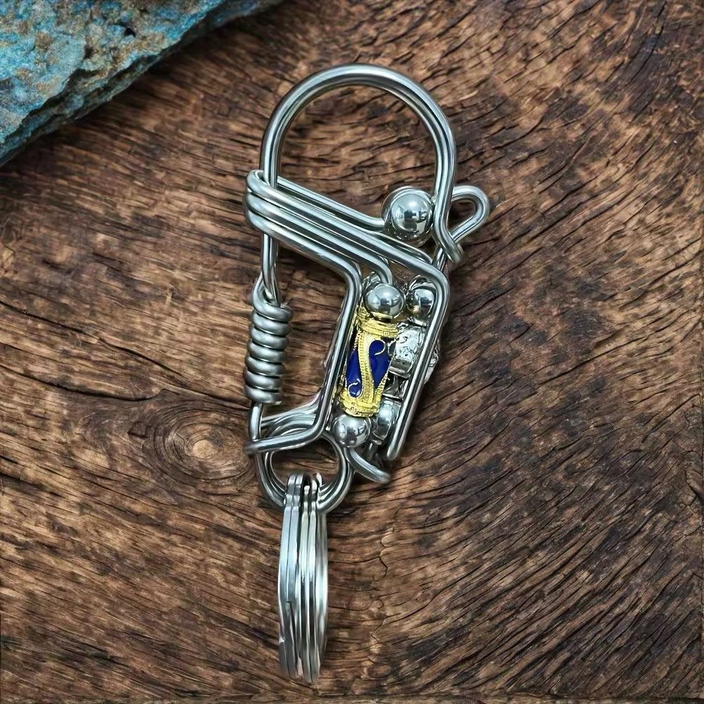 Vintage Handmade Skull Head Mechanical key decoration Size ONE SIZE - 3 Thumbnail