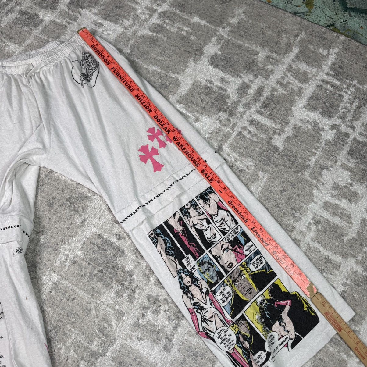 Chrome Hearts Deadly doll patchwork sweatpants Size US 34 / EU 50 - 21 Thumbnail