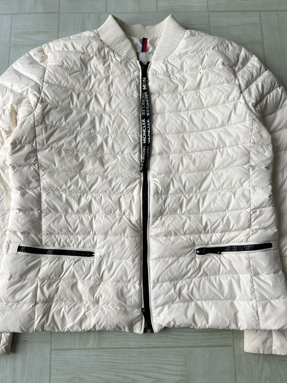 Moncler Moncler Blenca Lounge Saison White Down Puffer Jacket Size L / US 10 / IT 46 - 5 Thumbnail