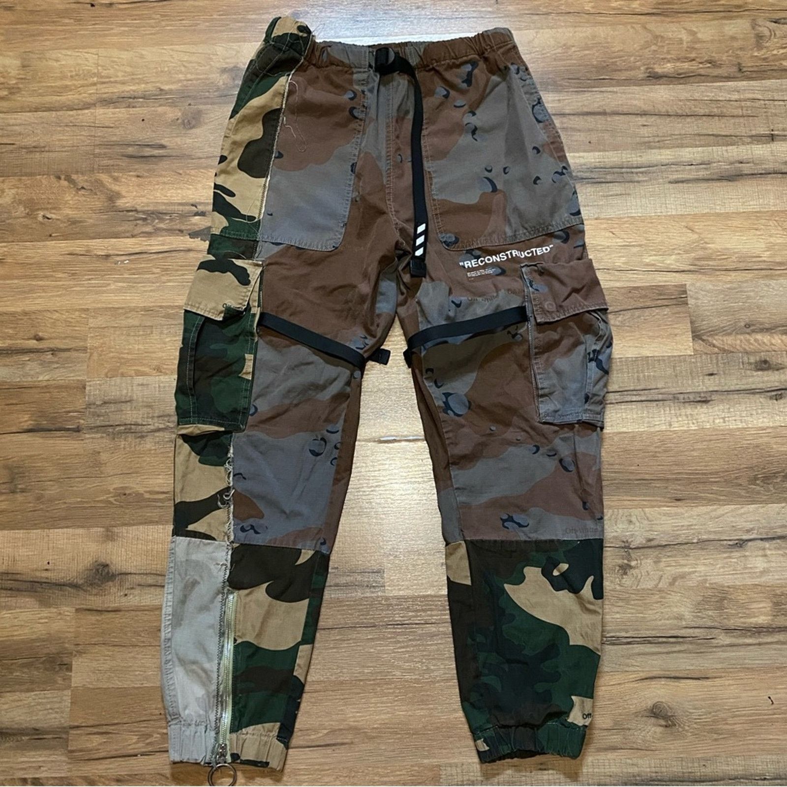 Off-White Off-White Camouflage Cargo Jogger Pants Size US 31 - 1 Thumbnail