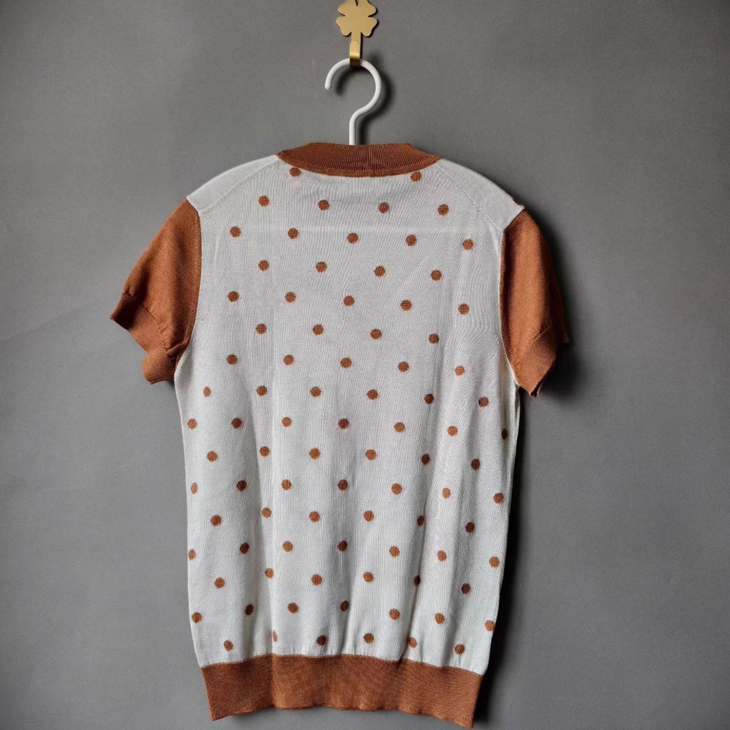 Hermes HERMES Double-Faced Cashmere Crew Tee Wmns Orange Size XS / US 0-2 / IT 36-38 - 2 Thumbnail