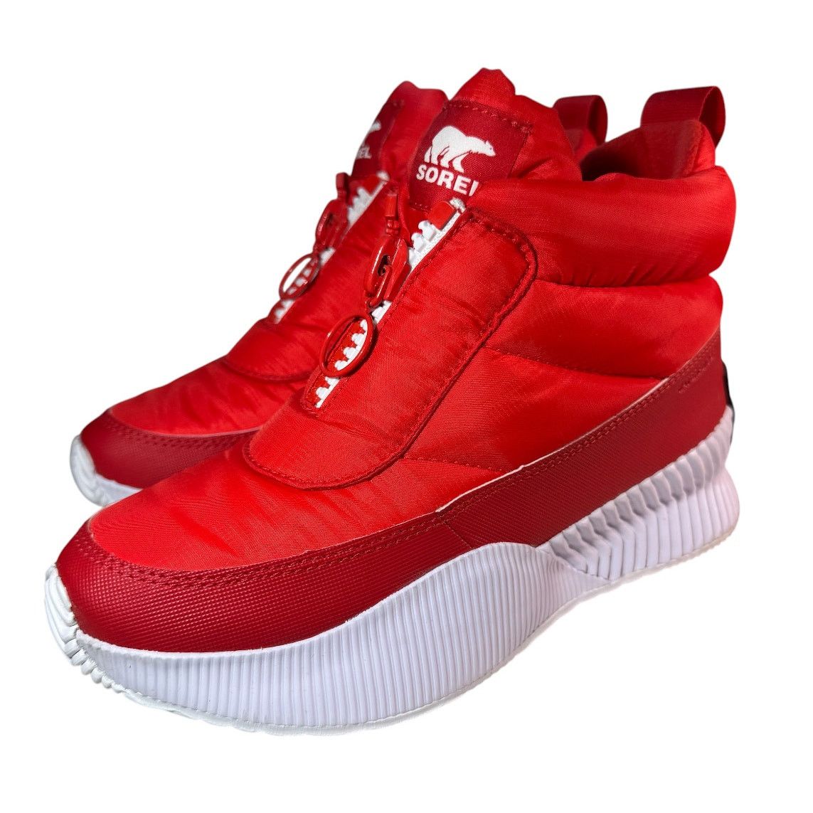 SOREL Sorel Out N About III Puffy Zip Boots Women's 6 Red Winter Size US 6 / EU 39 - 1 Thumbnail