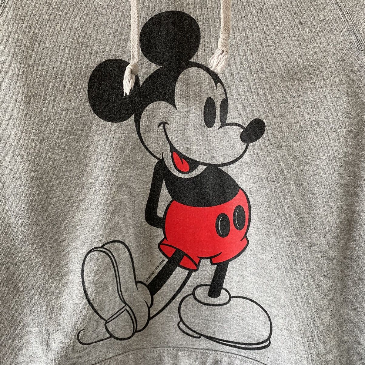 Disney × Supreme Supreme Disney Mickey Mouse Hooded Sweatshirt Grey 2009 Size US L / EU 52-54 / 3 - 2 Thumbnail