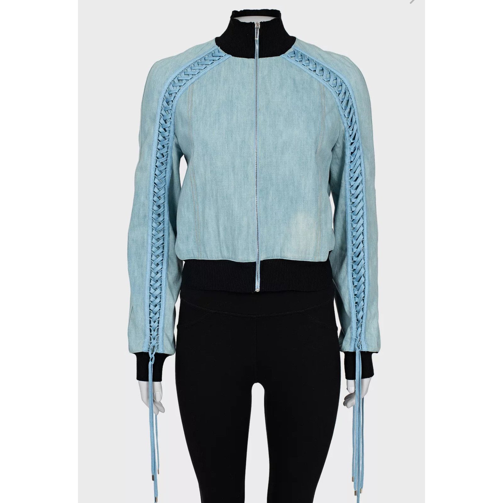 Dior Christian Dior Light Blue Cotton Jacket - Size 40 Size M / US 6-8 / IT 42-44 - 1 Thumbnail