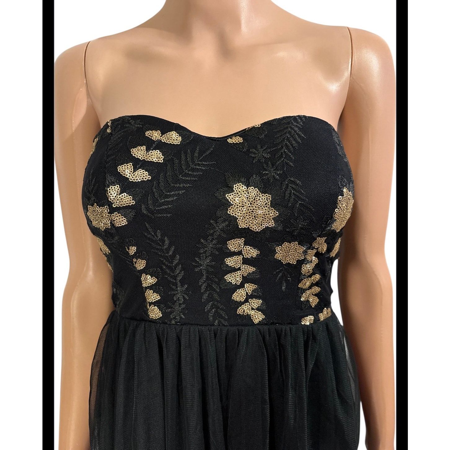 The Unbranded Brand Charlotte Russe Strapless Mini Dress Size XS Size XS / US 0-2 / IT 36-38 - 2 Thumbnail
