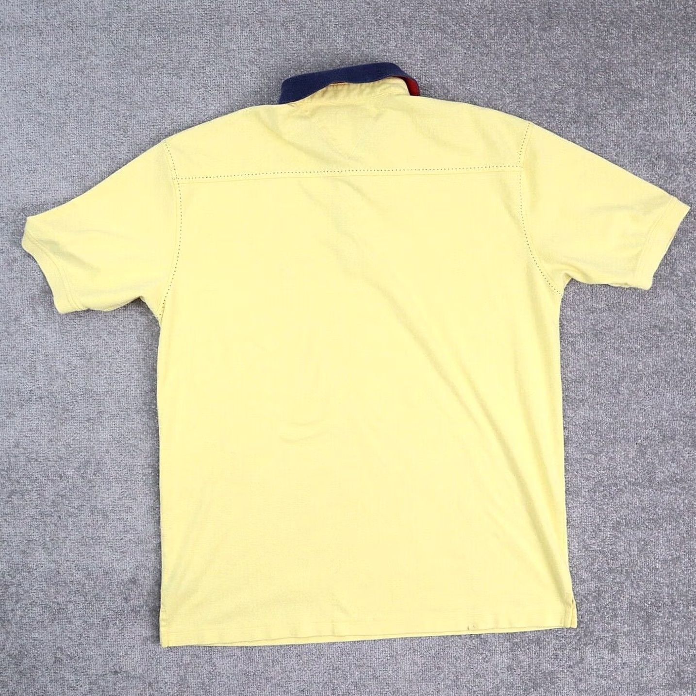 Tommy Hilfiger Tommy Hilfiger XL Yellow Short Sleeve Polo Shirt Size US XL / EU 56 / 4 - 2 Thumbnail