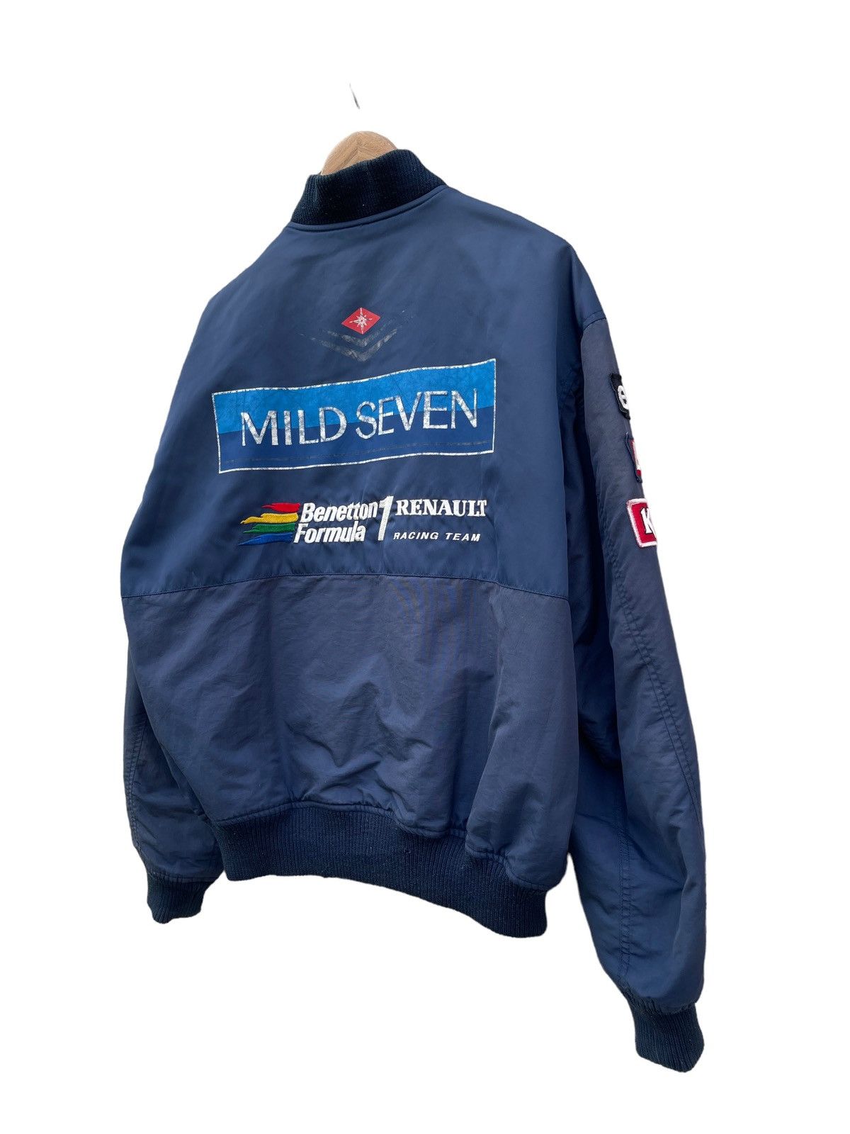 Benetton × Vintage Vintage Benetton Formula 1 Word Champion Bomber Jacket Size US L / EU 52-54 / 3 - 6 Thumbnail