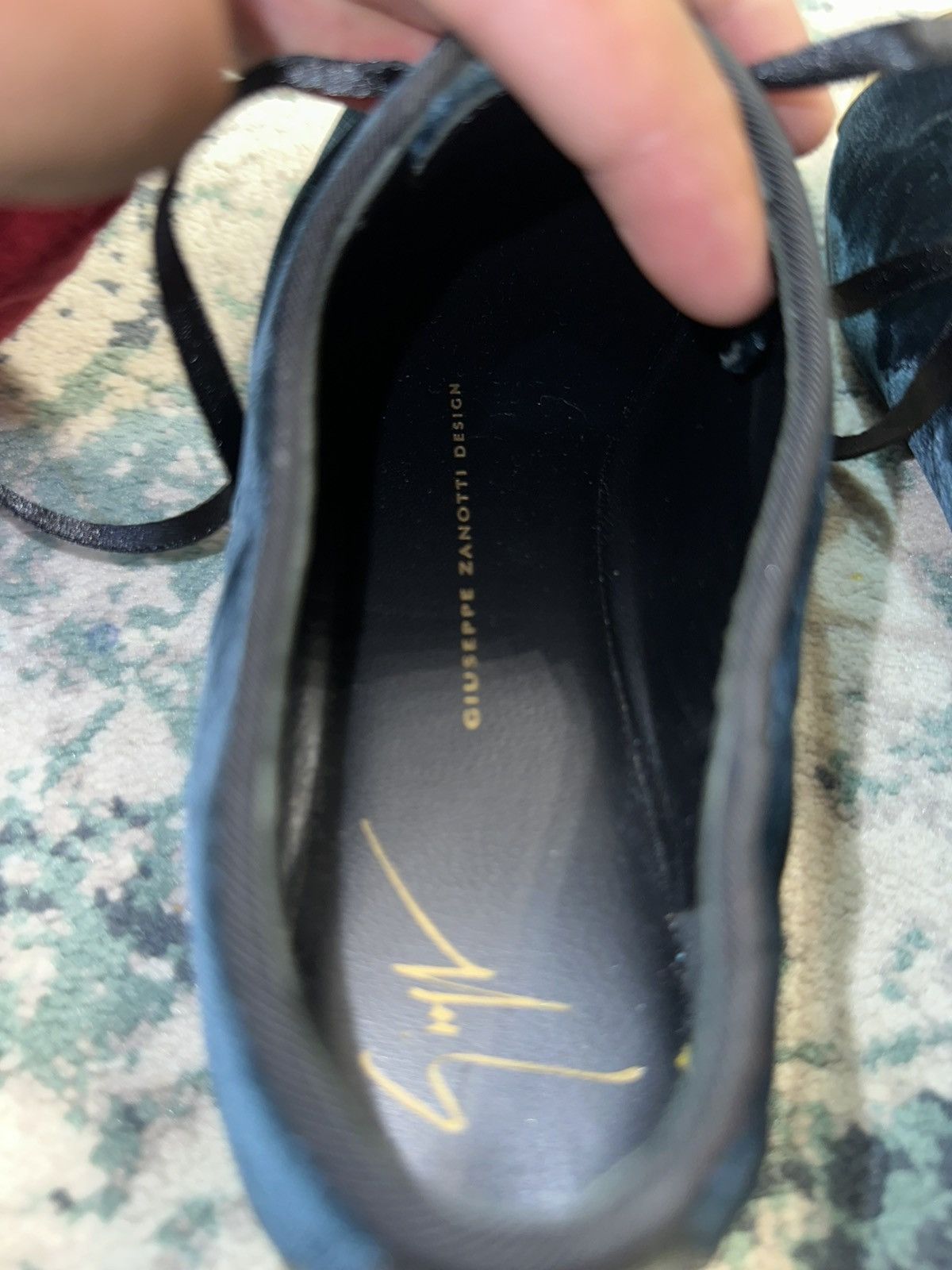 Giuseppe Zanotti Giuseppe Zanotti Black Velvet Metal Cap Toe Oxfords Size 37 Size US 7 / IT 37 - 16 Thumbnail