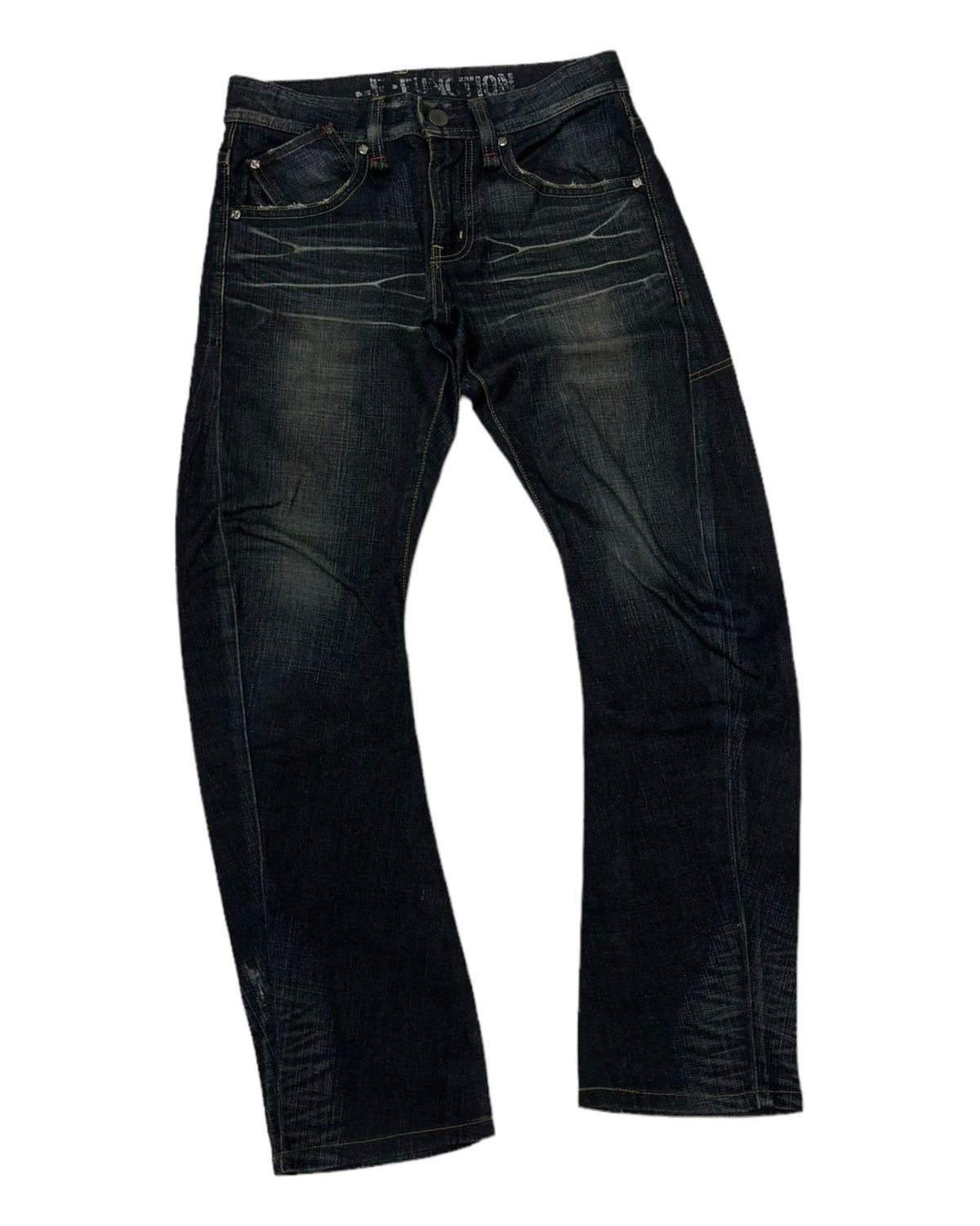 Edwin EDWIN E-FUNCTION CLAW MARK CURVED DISTRESSED DENIM JEANS Size US 32 / EU 48 - 3 Thumbnail
