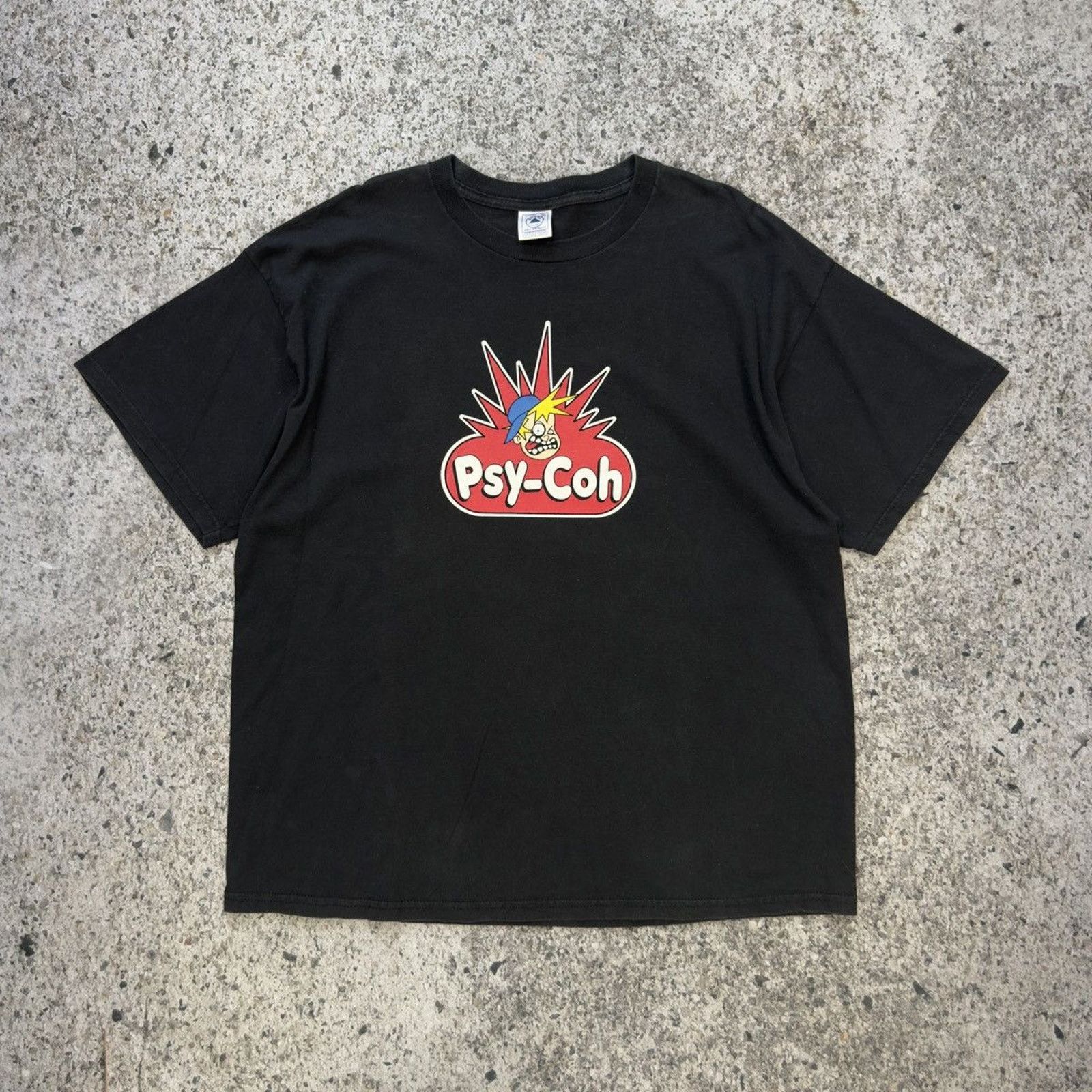 Faded Psy-Coh Psycho Playdoh Skate ERD Grunge Chrome Tee
