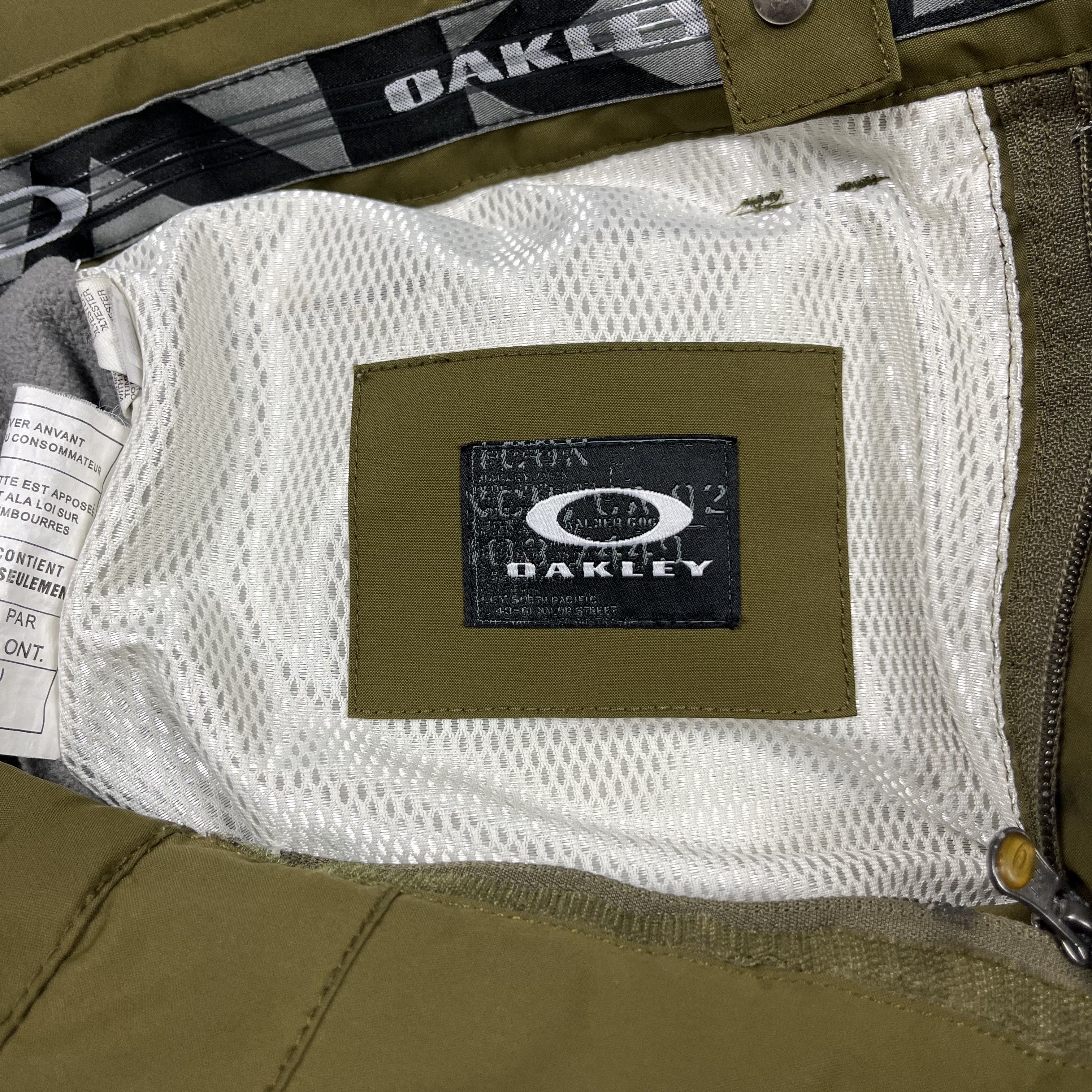 Oakley Y2K Oakley Snow Pants Olive Green Baggy Size Medium 34x30 Size US 34 / EU 50 - 10 Thumbnail