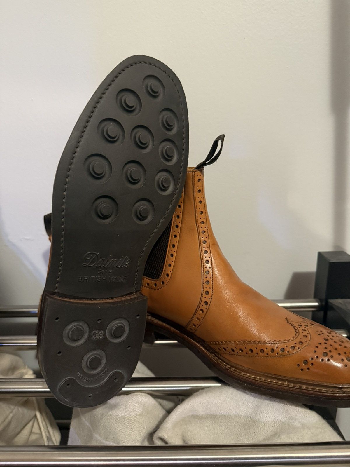 Loake Loake “Thirsk” Brogue Chelsea Boots Size US 7 / EU 40 - 3 Thumbnail