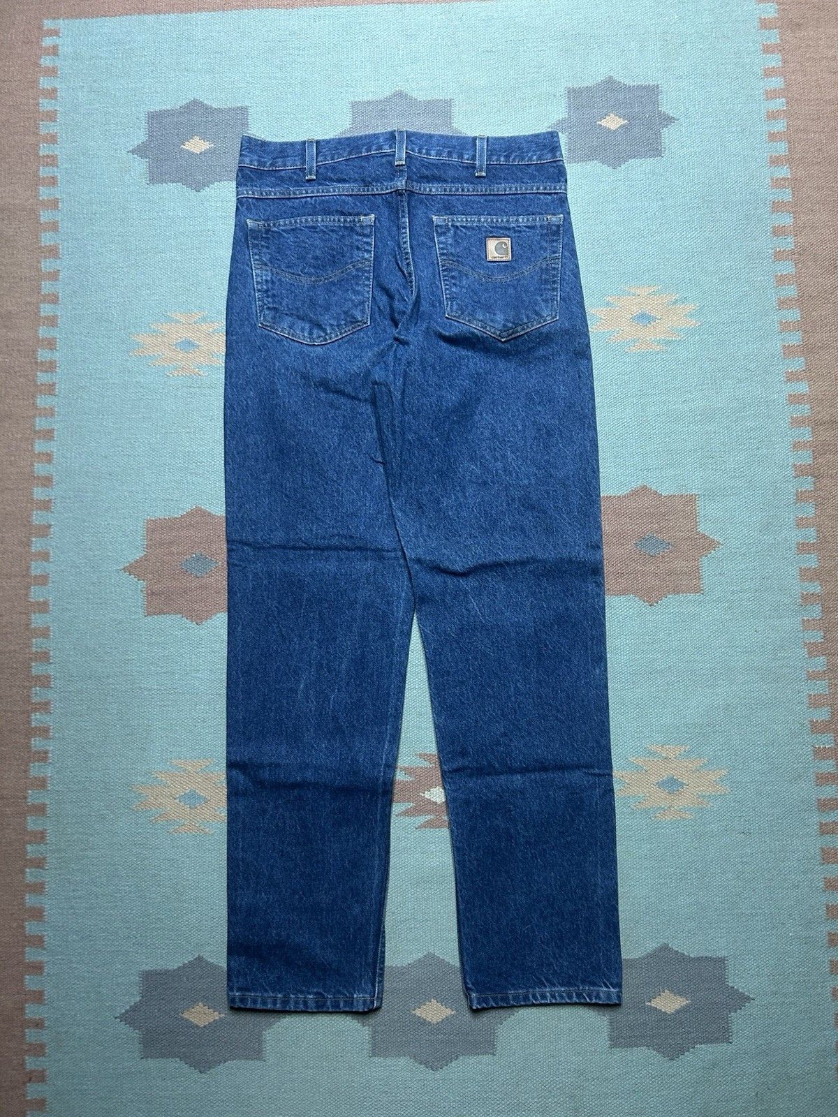 Vintage Vtg Carhartt jeans loose relaxed B17 DST dark skater 33x33 Size US 33 - 5 Thumbnail