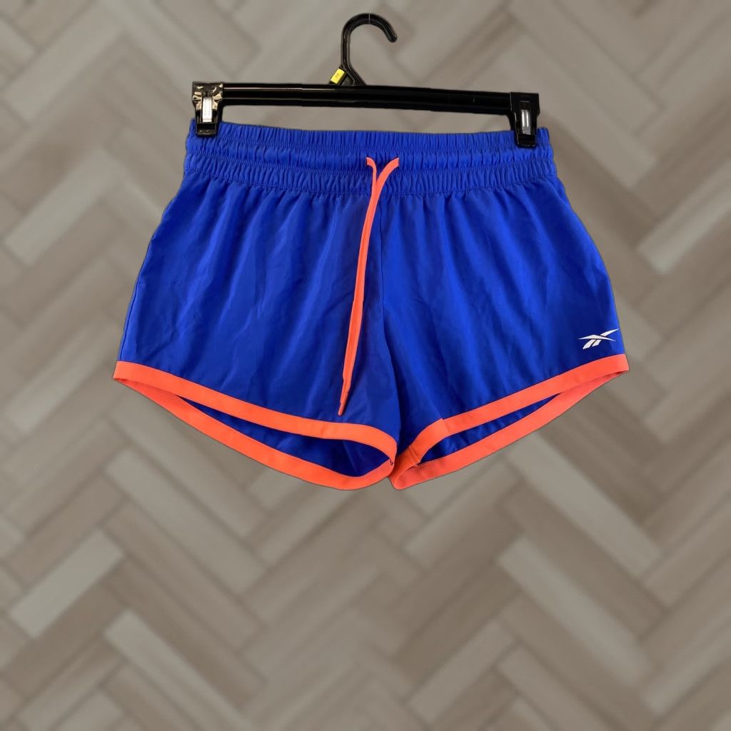 Reebok VINTAGE? No. Reebok Running Shorts Women S Regular Blue Coral 27-29 Waist Small Blue 78-72 Size 27" / US 4 / IT 40 - 1 Thumbnail