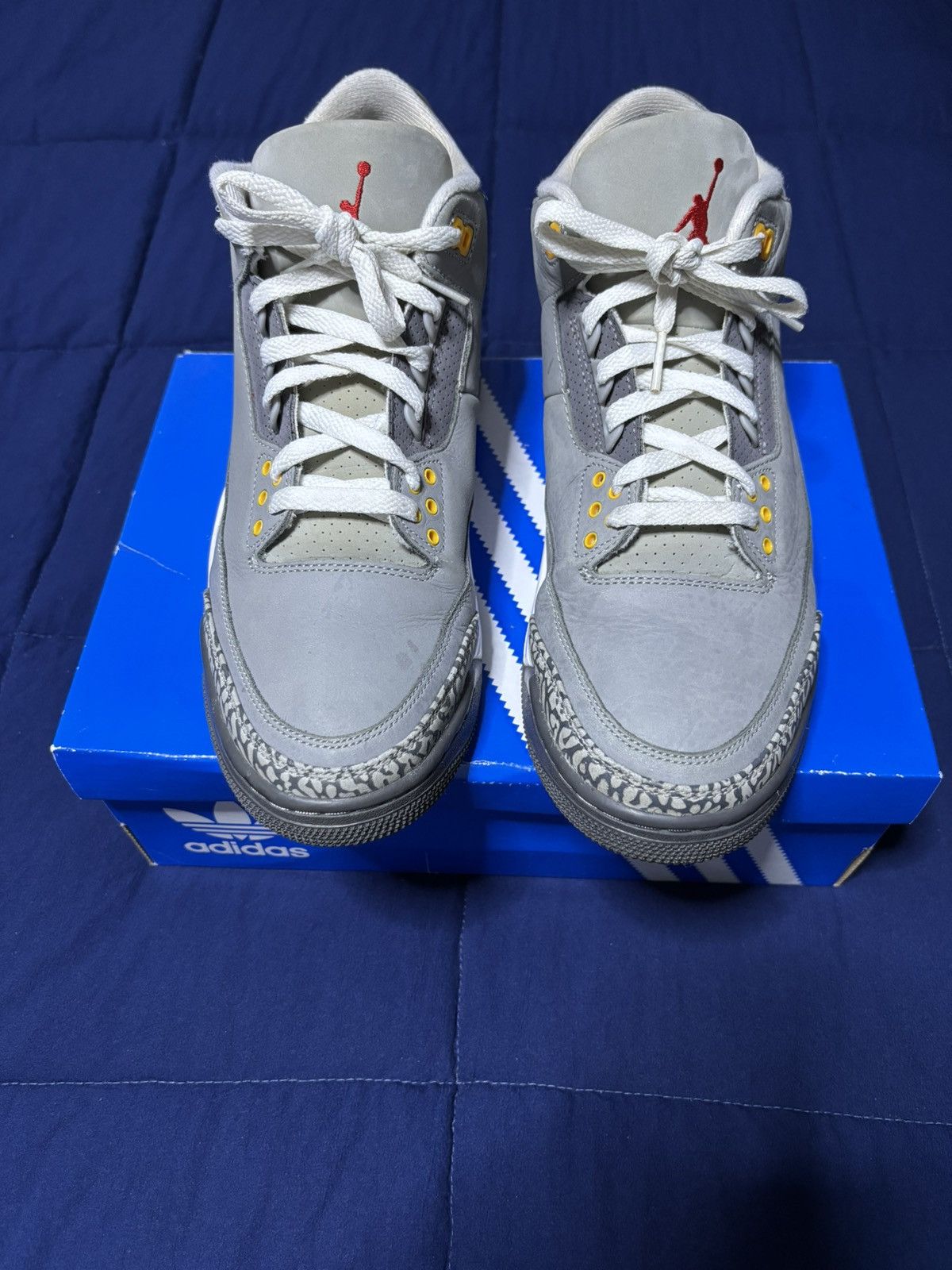 Jordan Brand Jordan 3 Retro Cool Grey 2021 Size 10.5 Size US 10.5 / EU 43-44 - 2 Thumbnail