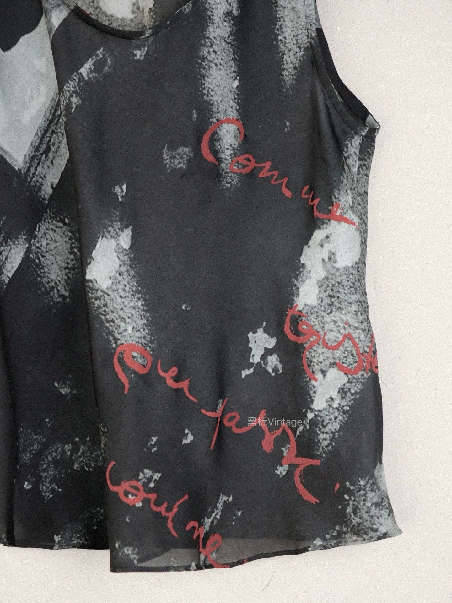 Yohji Yamamoto Yohji Yamamoto YS 21SS Painted Distressed Vest Women 9/10 Size S / US 4 / IT 40 - 3 Thumbnail