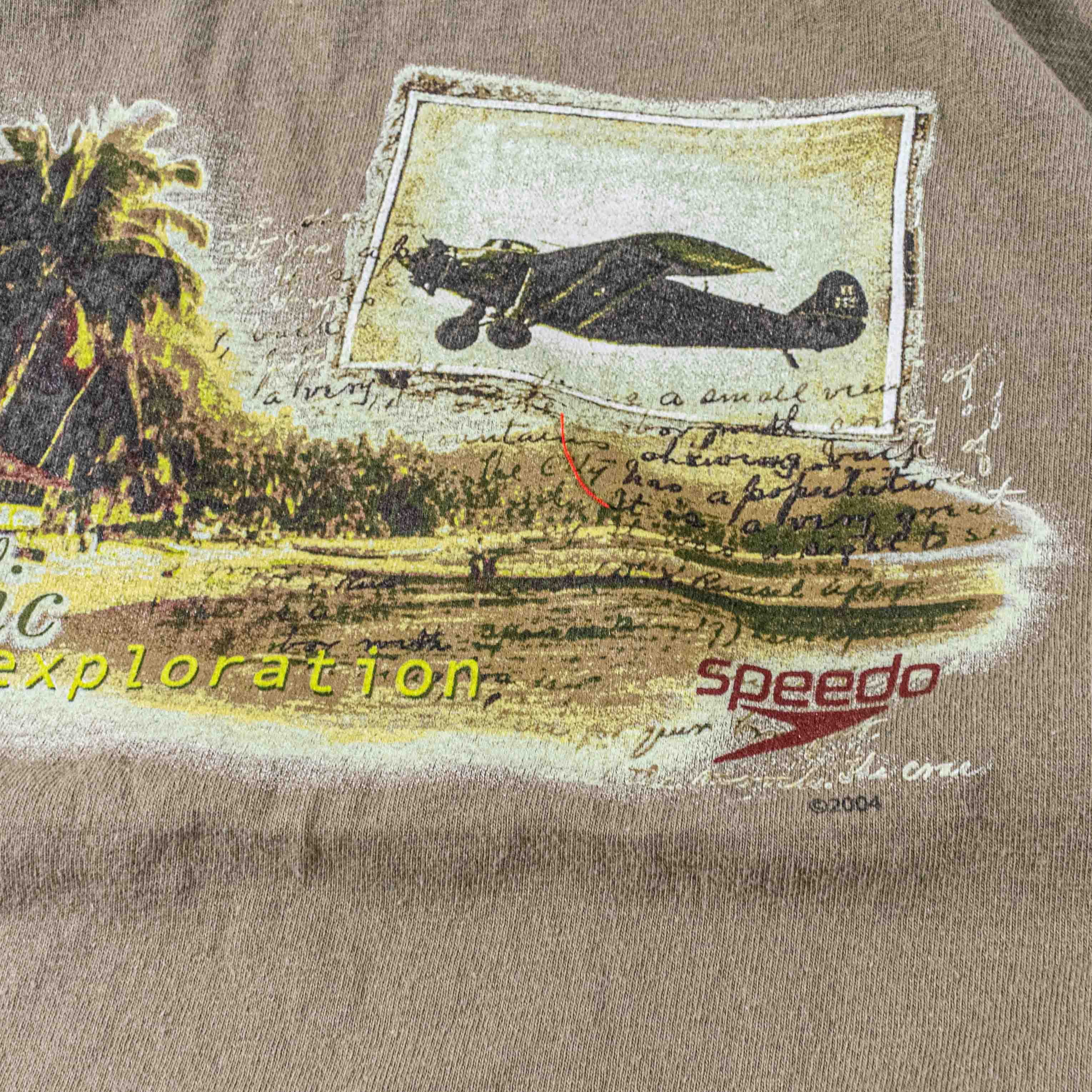 Speedo Speedo Pacific Exploration T-Shirt Airplane Y2K VTG L Size US L / EU 52-54 / 3 - 7 Thumbnail