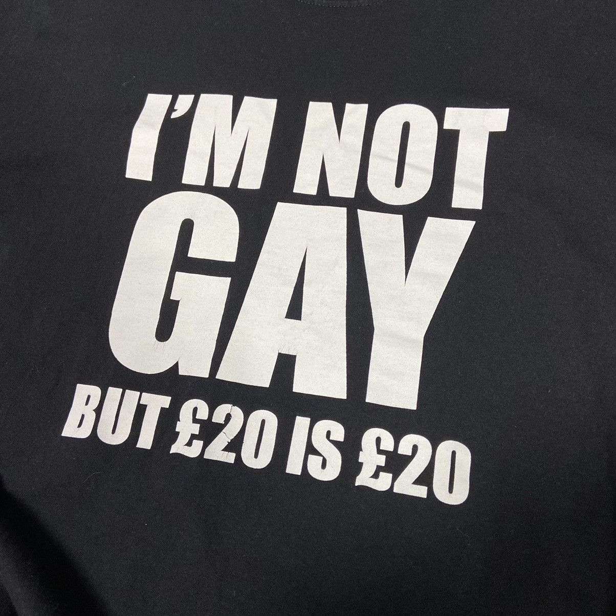 Vintage 📌 Vintage Adult “I’m not Gay” Humor Y2K Tee Size US XXL / EU 58 / 5 - 4 Thumbnail