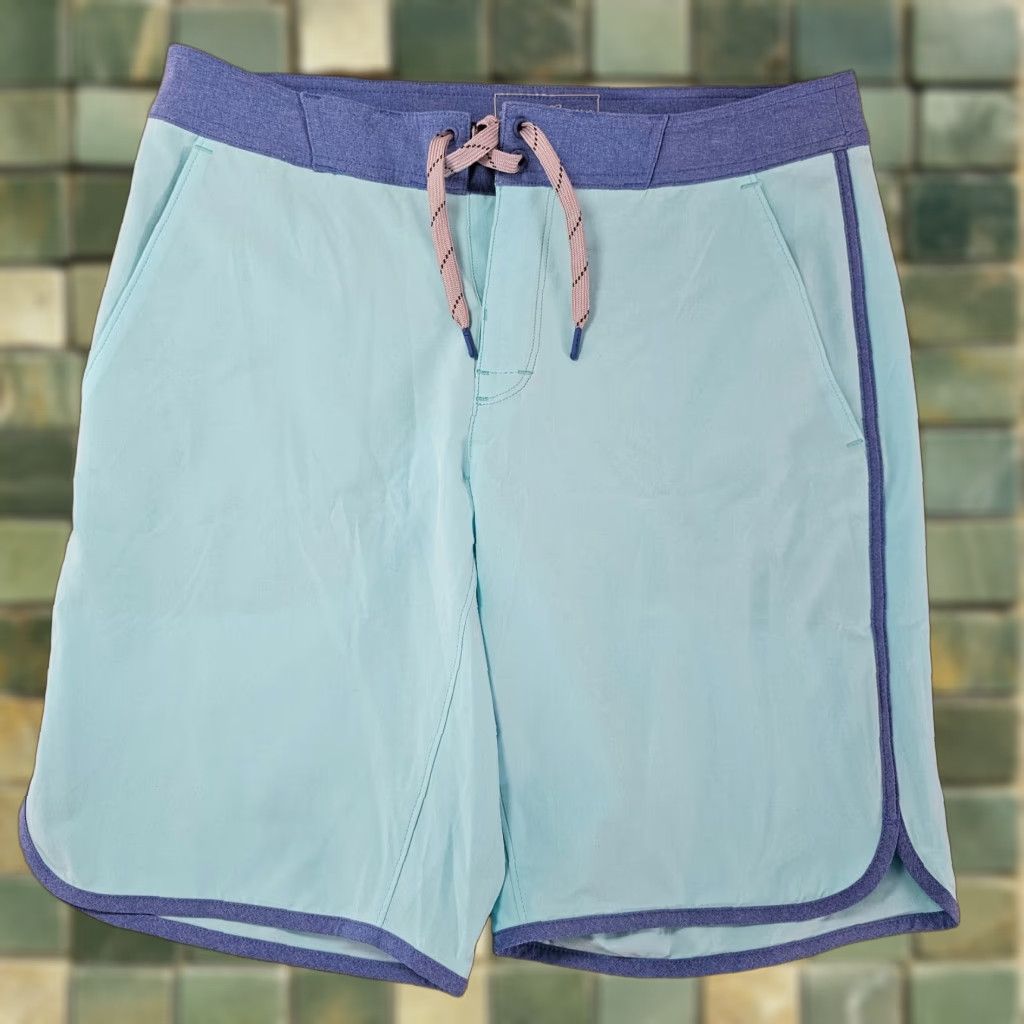 Eddie Bauer Eddie Bauer Mens Swim Trunks 32 Teal Blue Board Shorts Quick Dry Pockets Drawstring Breathable Surf (Bathing Suit) Size US 32 / EU 48 - 1 Thumbnail